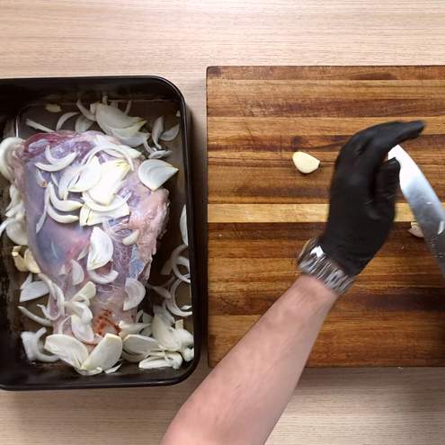 Capretto arrosto sardo - procedimento 1