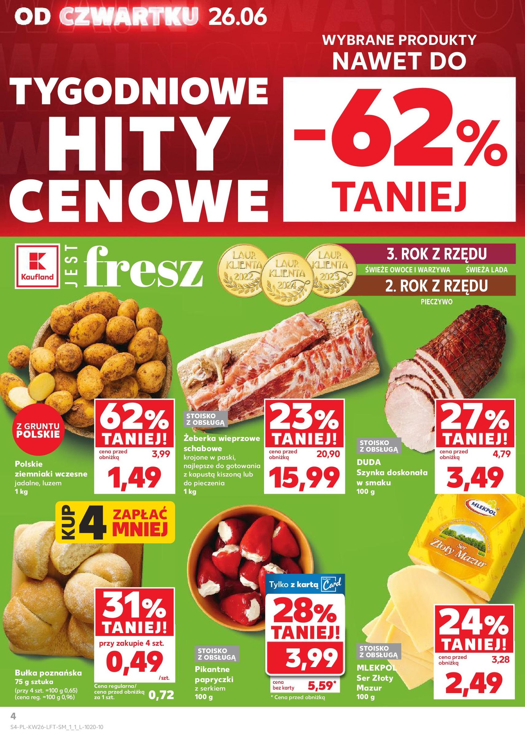 Kaufland gazetka - ważny gazetka od 26.06.2025 strona 4 z 51 Kaufland gazetka - ważny gazetka od 26.06.2025 strona 4 z 51