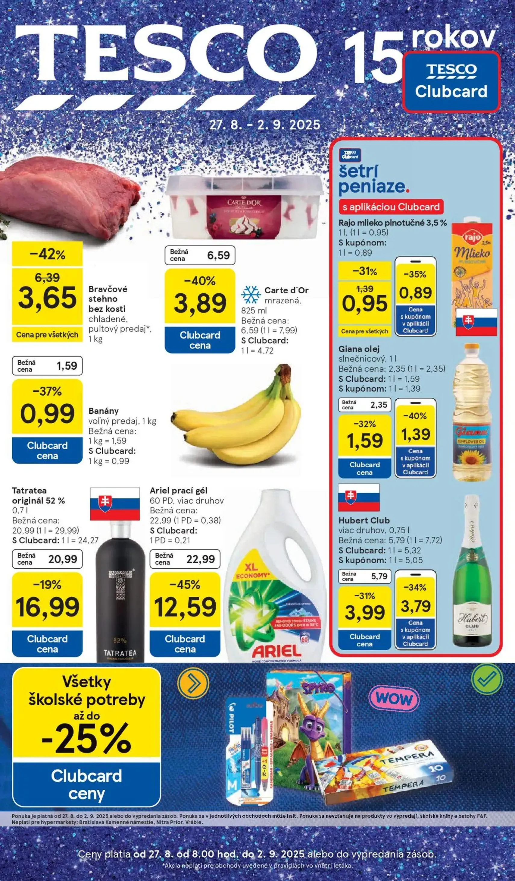 Tesco Hypermarket - leták - platný leták od 27.08.2025 strana 1 z 37