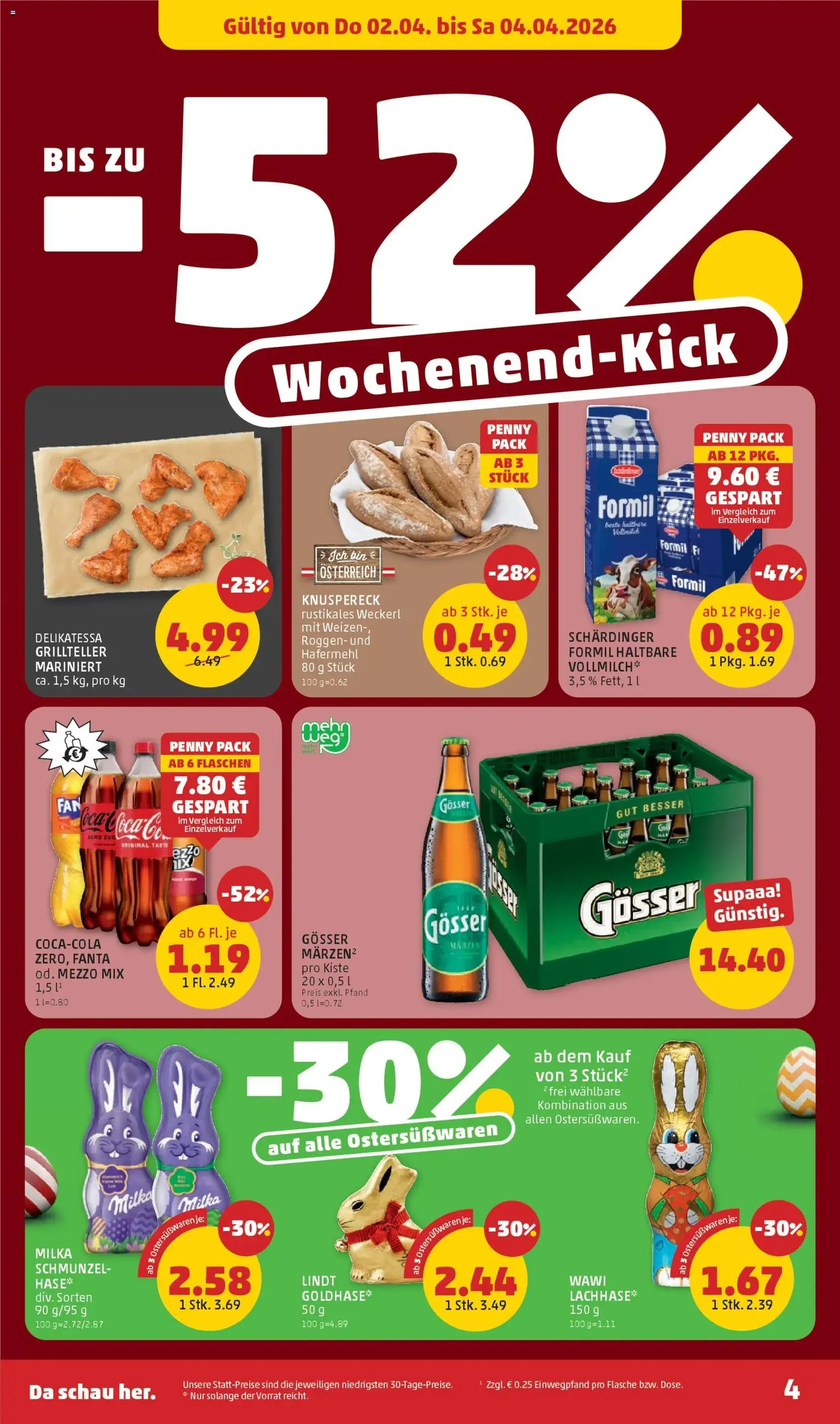 Penny Markt Flugblatt - Gültiger Prospekt ab 02.04.2026, Seite 4 von insgesamt 32