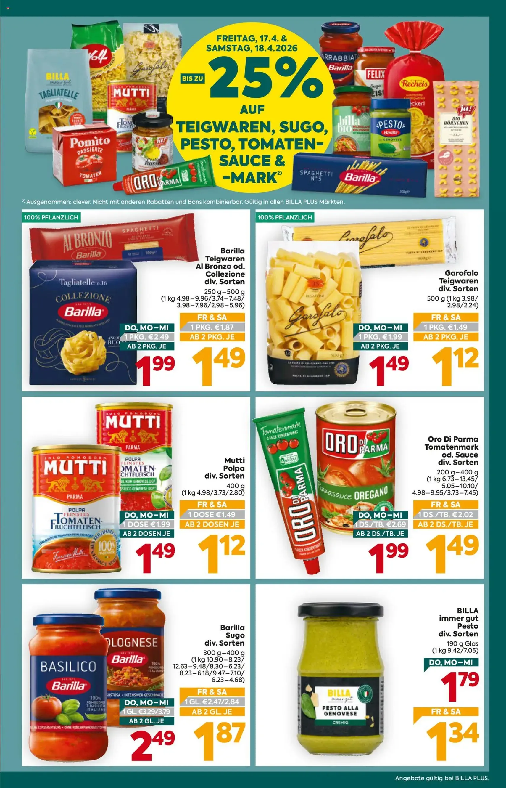 Billa Plus Flugblatt - Gültiger Prospekt ab 16.04.2026, Seite 3 von insgesamt 16