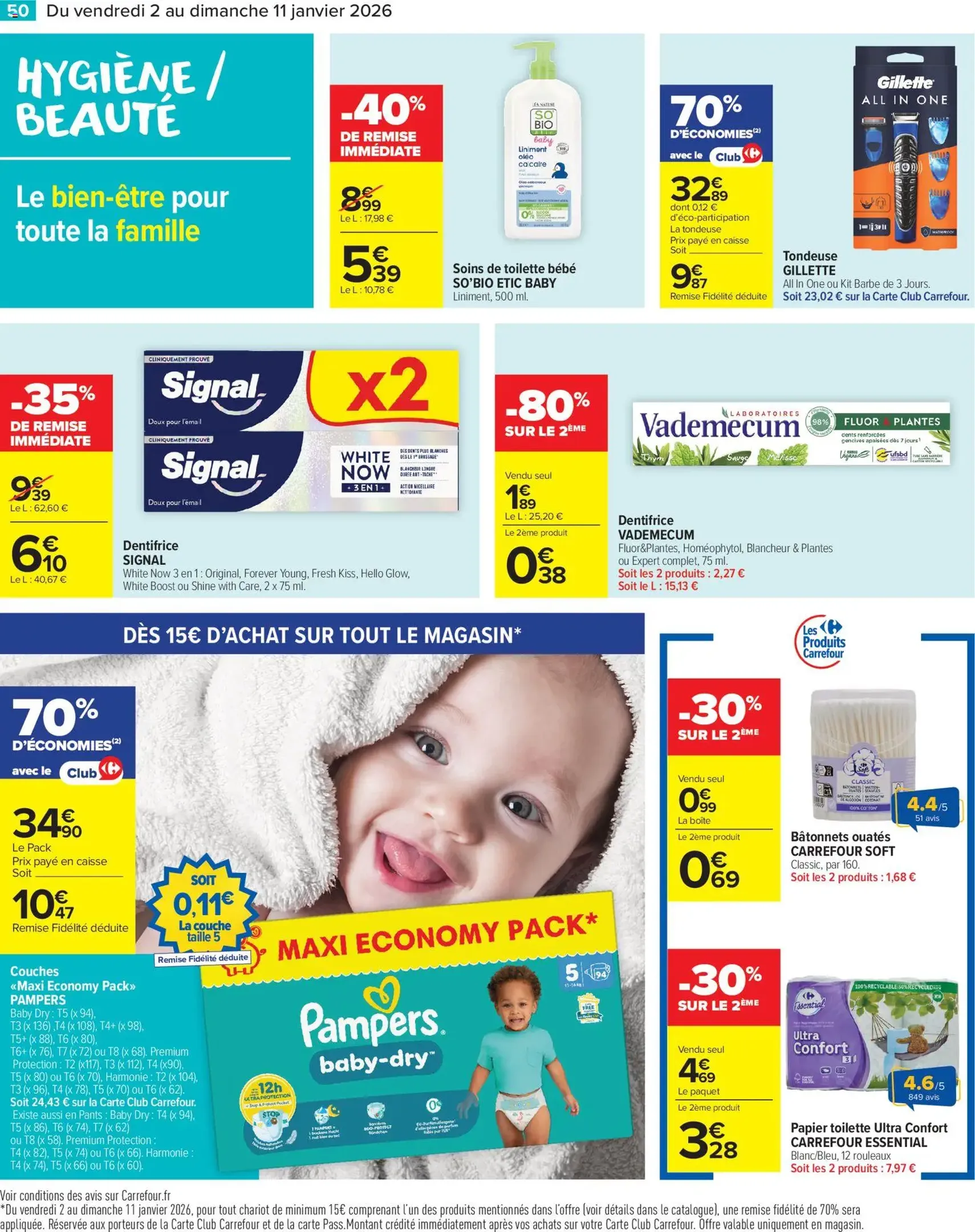 Carrefour Market catalogue semaine 1 - brochure valable à partir du 02/01/2026, page 52 sur 64