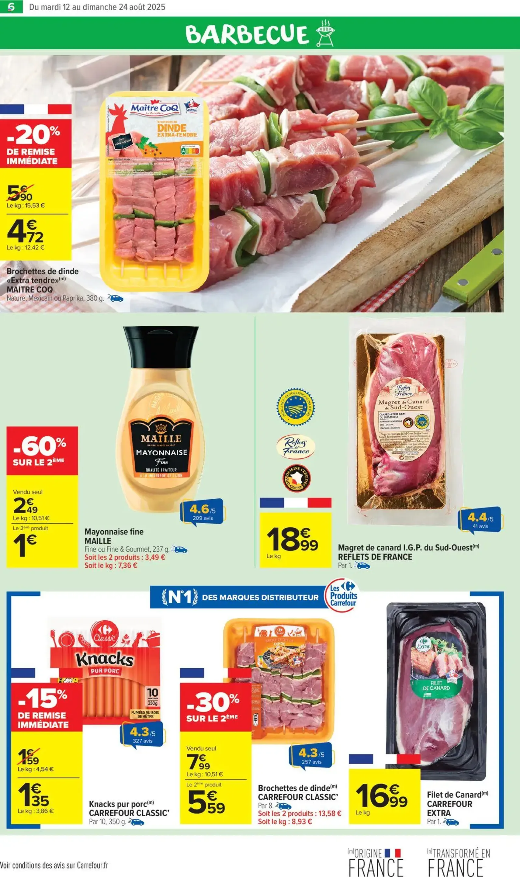 Carrefour Market catalogue semaine 33 - brochure valable à partir du 12/08/2025, page 8 sur 44