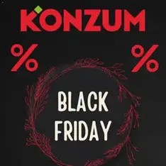 Konzum HR Black Friday - szórólap előnézete érvényes 2025.11.28. -tól
