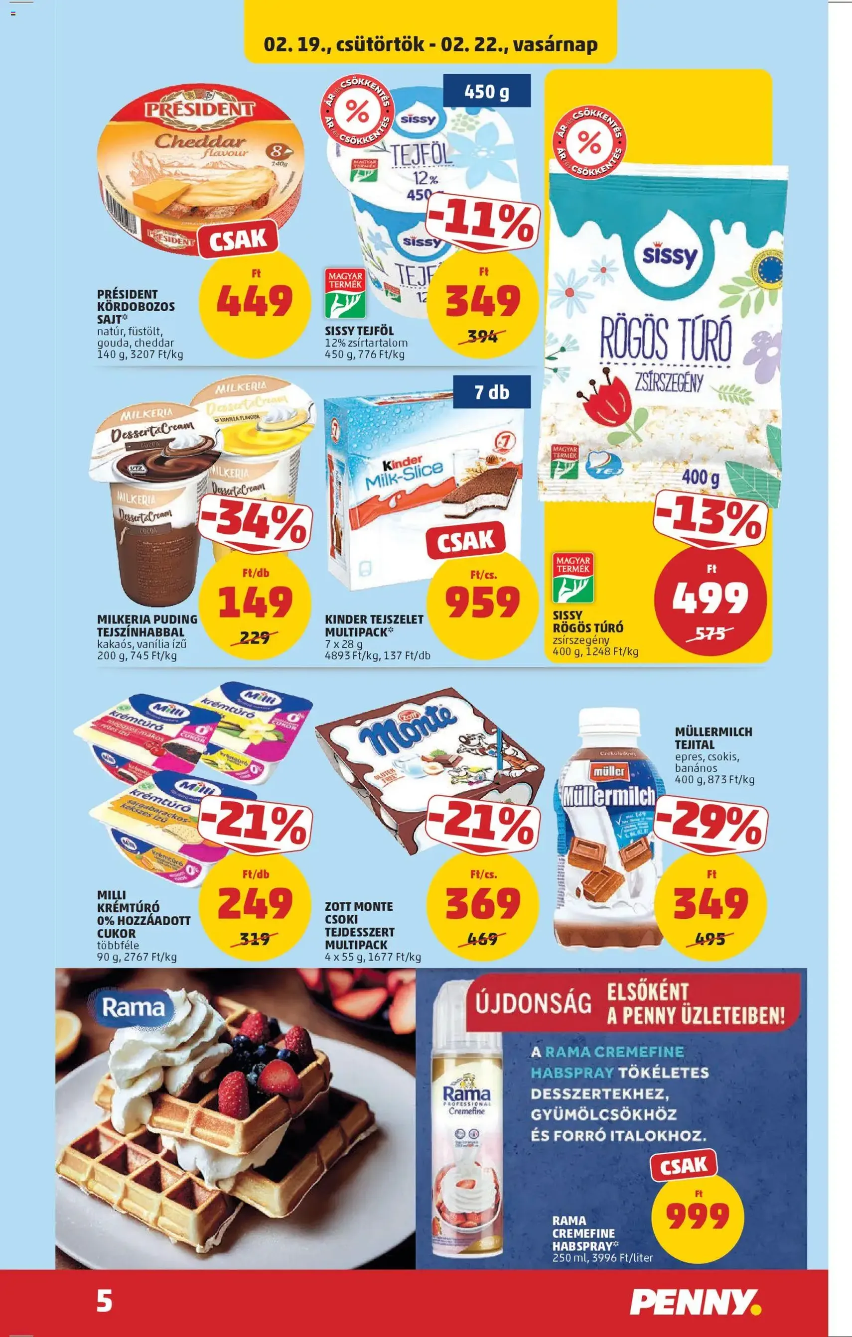 PENNY Akciós újság - 2026.02.19. érvényes szórólap 5 oldal 38 oldalból