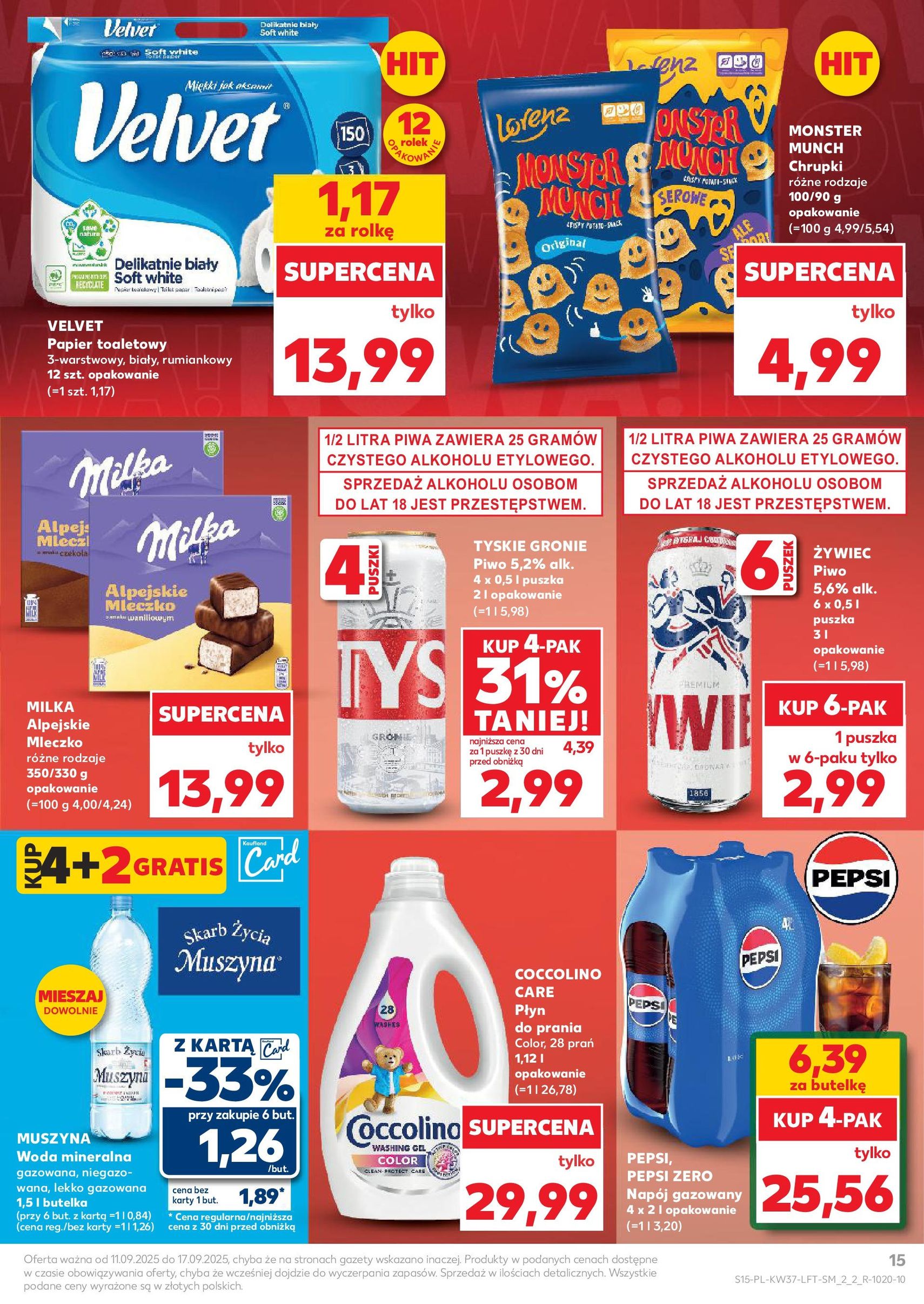 Kaufland gazetka - ważny gazetka od 11.09.2025 strona 15 z 61 Kaufland gazetka - ważny gazetka od 11.09.2025 strona 15 z 61