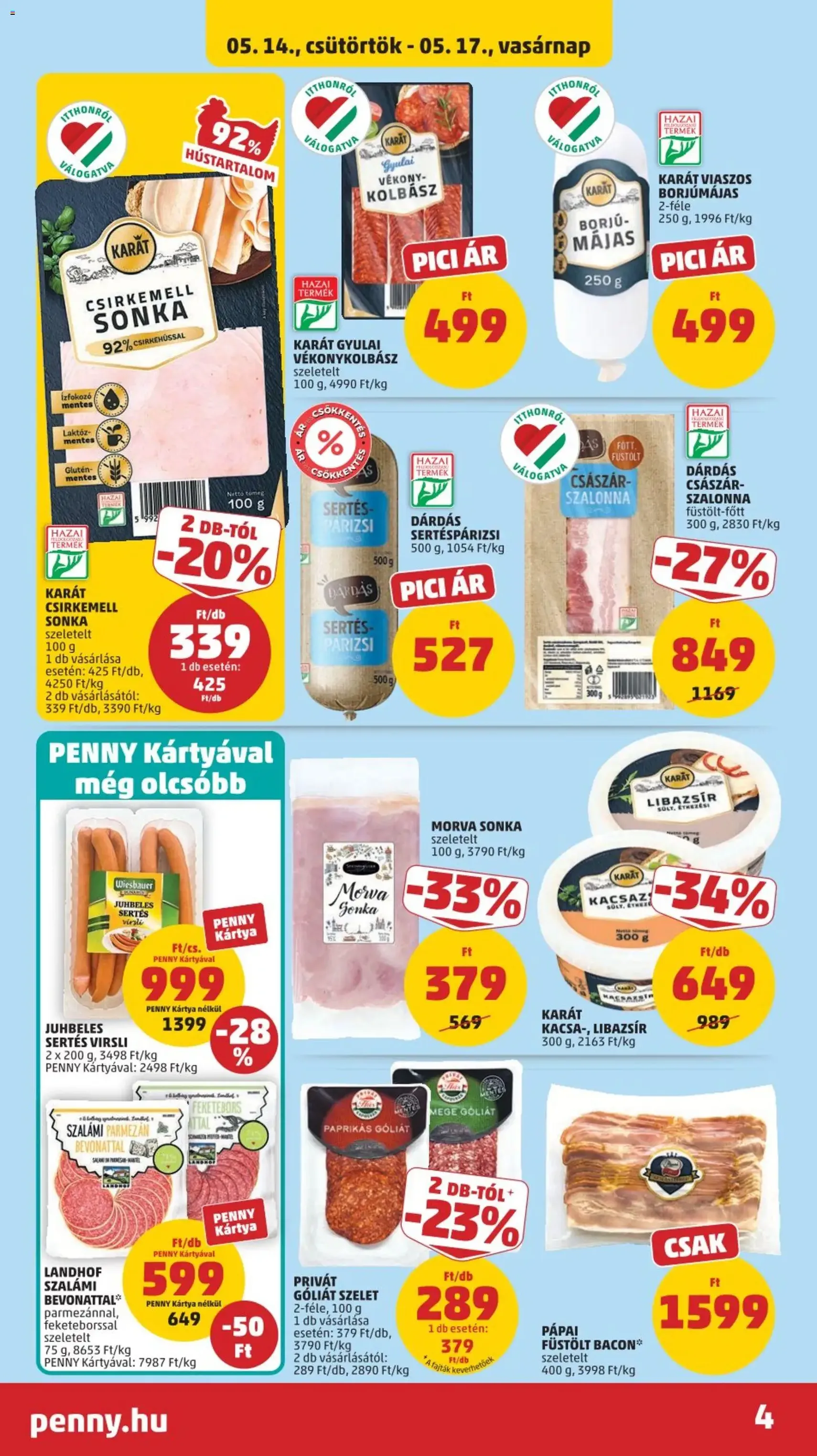 PENNY akciós újság - 2026.05.14. érvényes szórólap 6 oldal 39 oldalból
