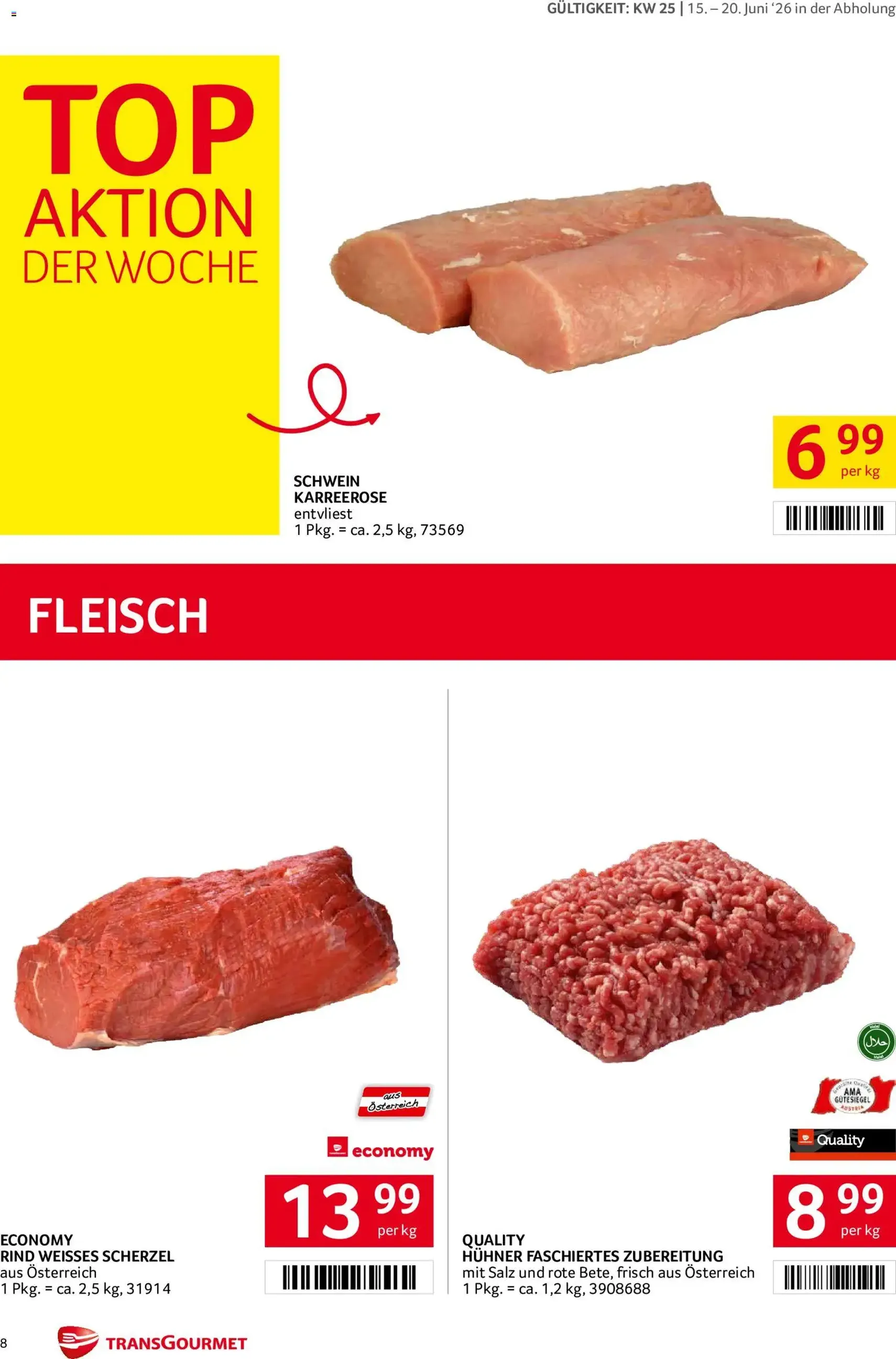 Transgourmet Flugblatt - Gültiger Prospekt ab 15.06.2026, Seite 8 von insgesamt 32