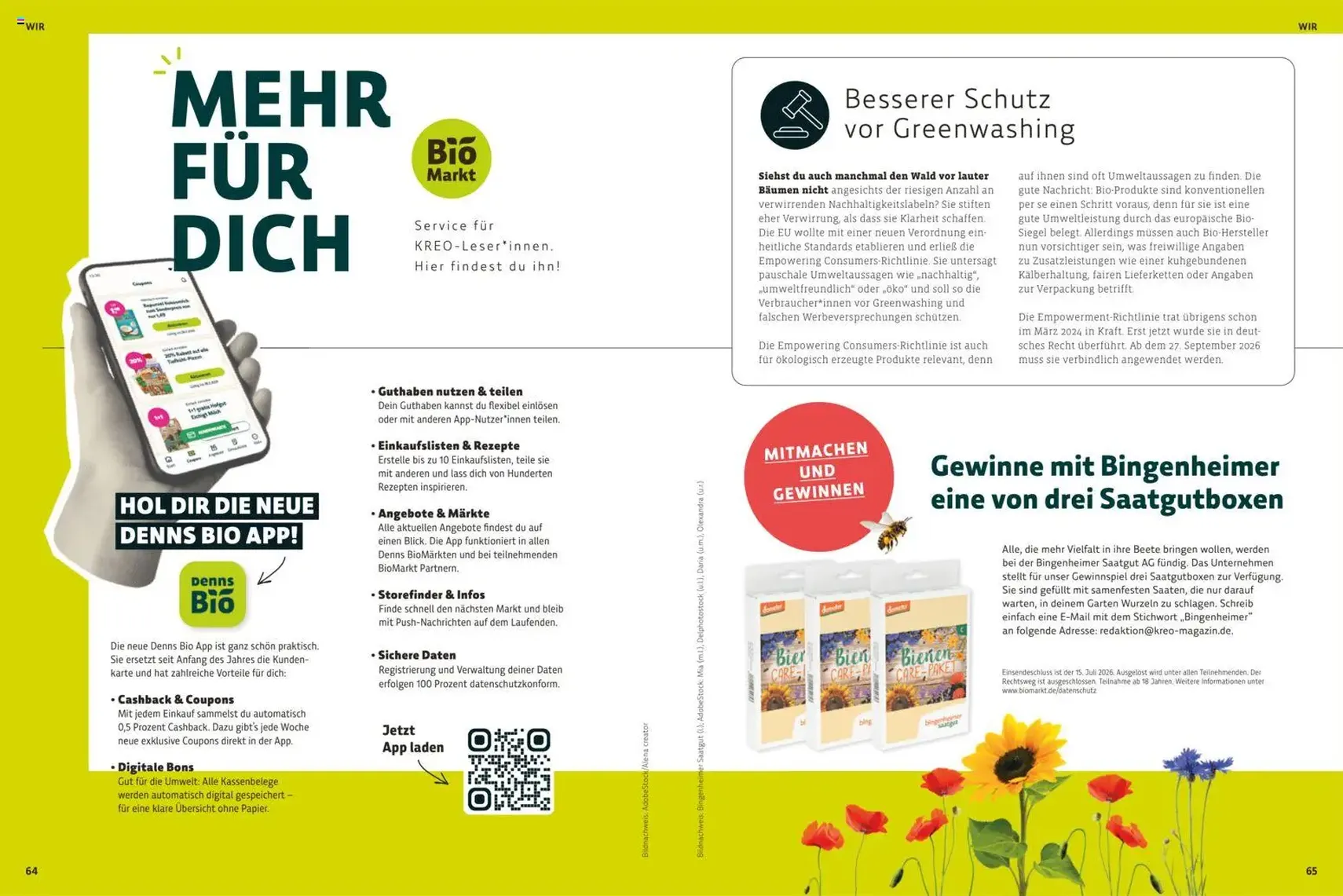 Denns BioMarkt KREO Magazin - Gültiger Prospekt ab 16.04.2026, Seite 33 von insgesamt 35