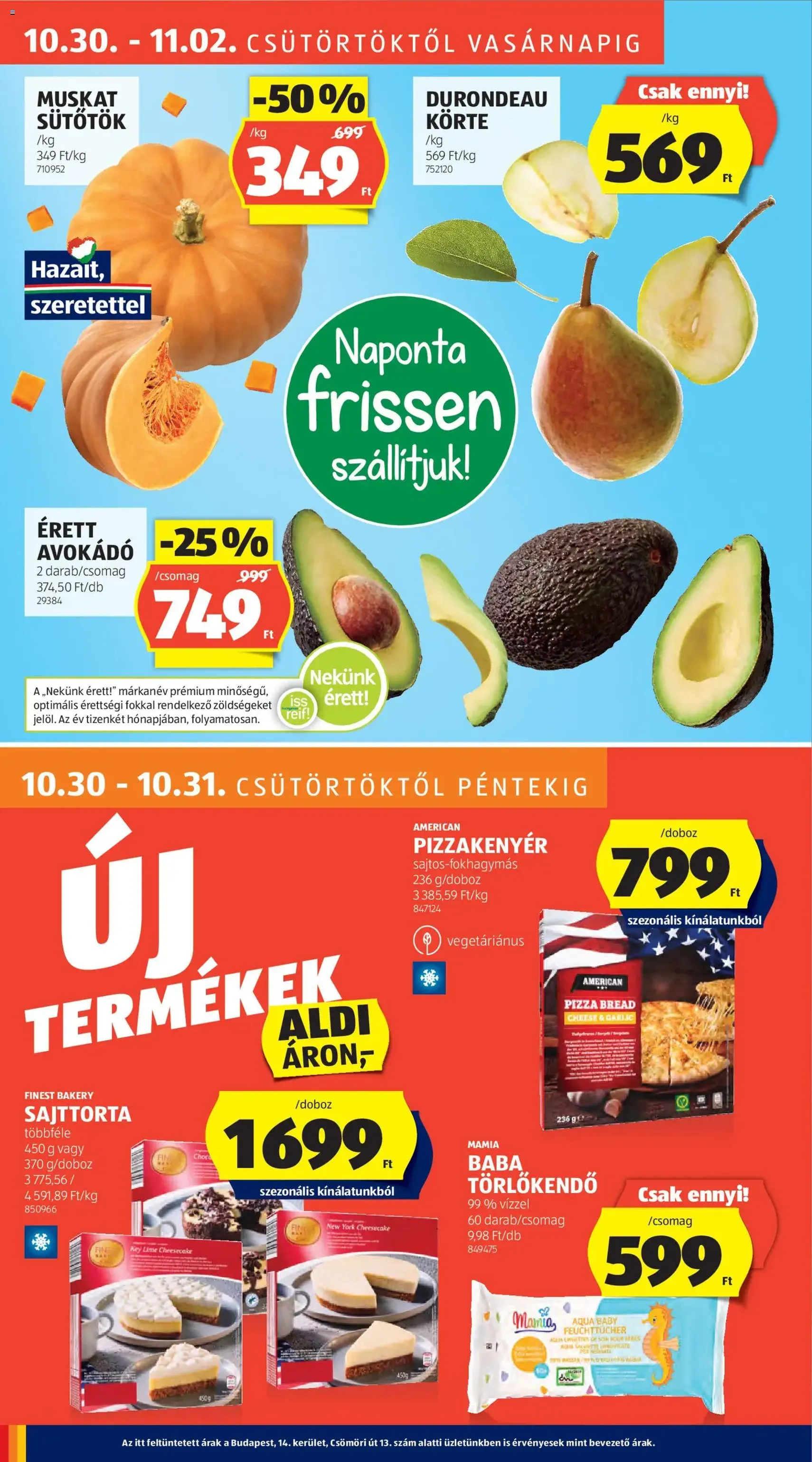 Aldi Akciós újság - 2025.10.30. érvényes szórólap 8 oldal 55 oldalból Aldi Akciós újság - 2025.10.30. érvényes szórólap 8 oldal 55 oldalból