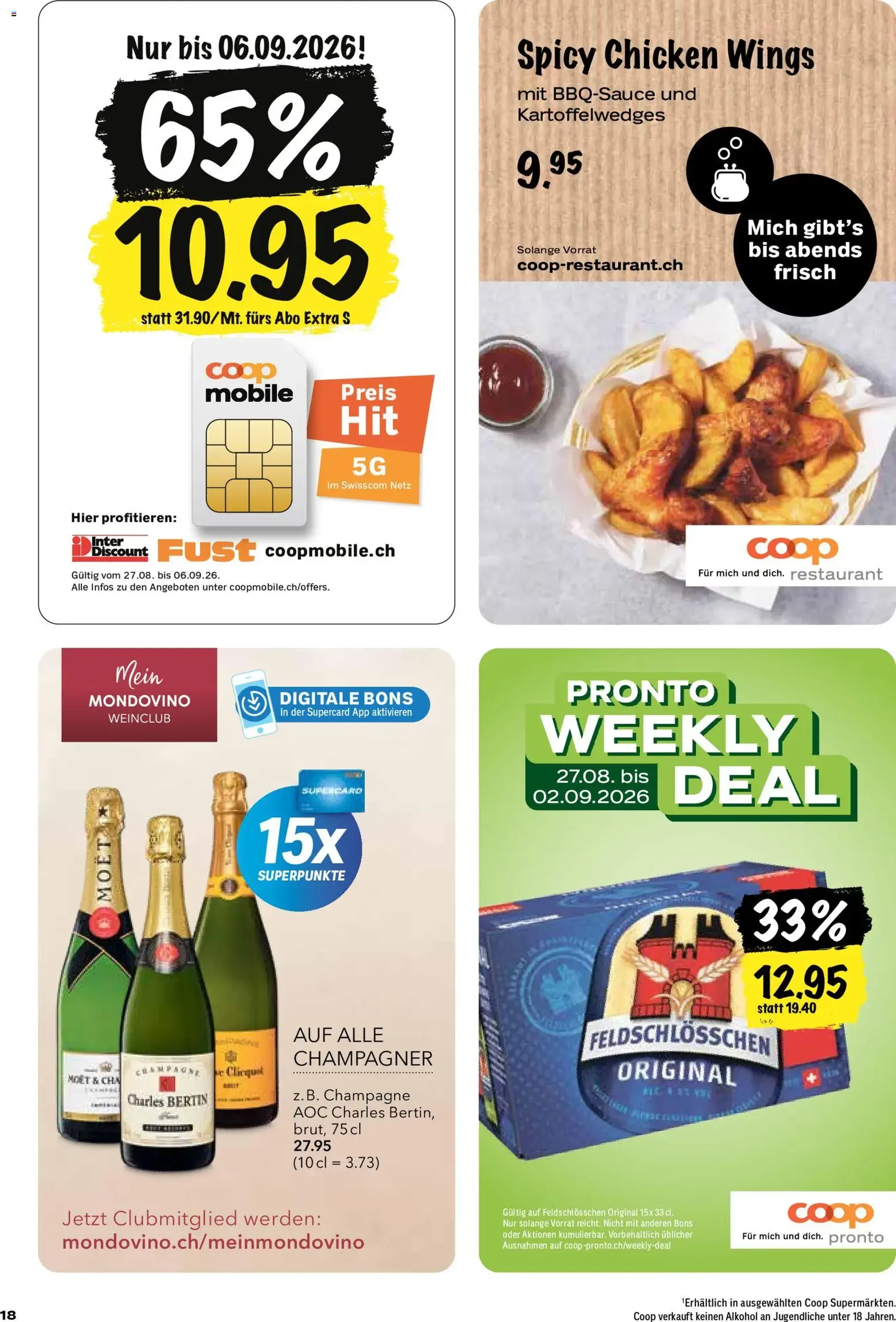 Coop aktionen - Gültiger Prospekt ab 27.08.2026, Seite 18 von insgesamt 24