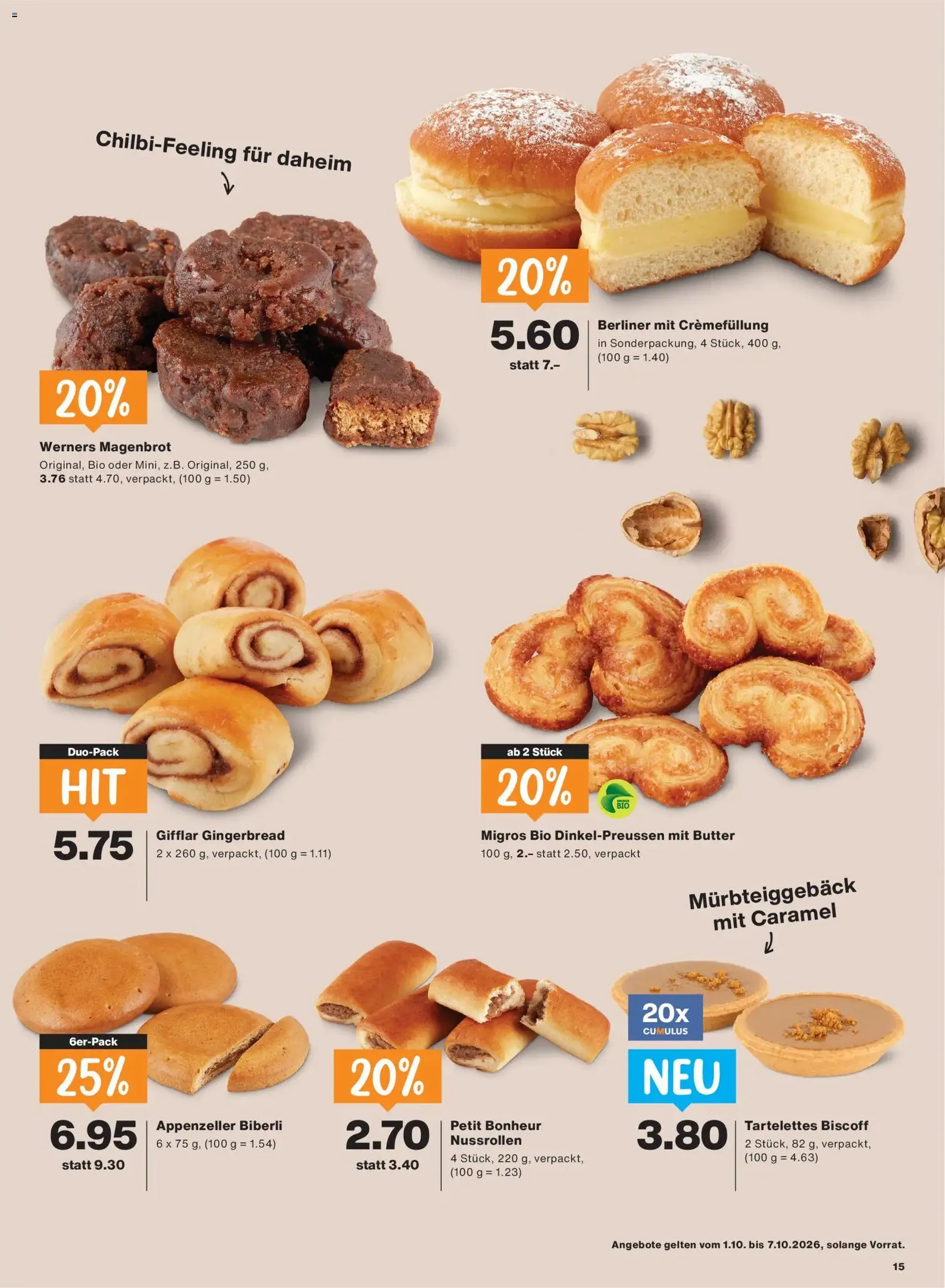 Migros aktionen - Gültiger Prospekt ab 01.10.2026, Seite 15 von insgesamt 24