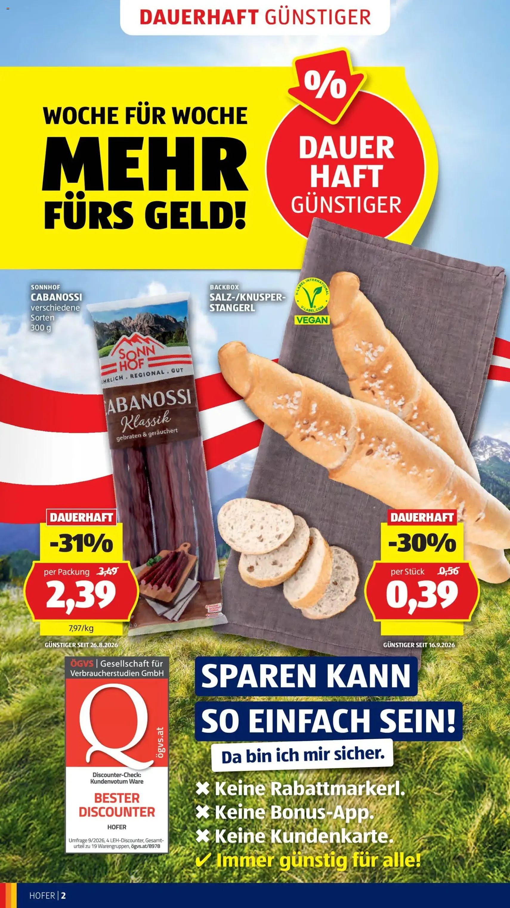 Hofer Flugblatt - Gültiger Prospekt ab 18.09.2026, Seite 6 von insgesamt 48