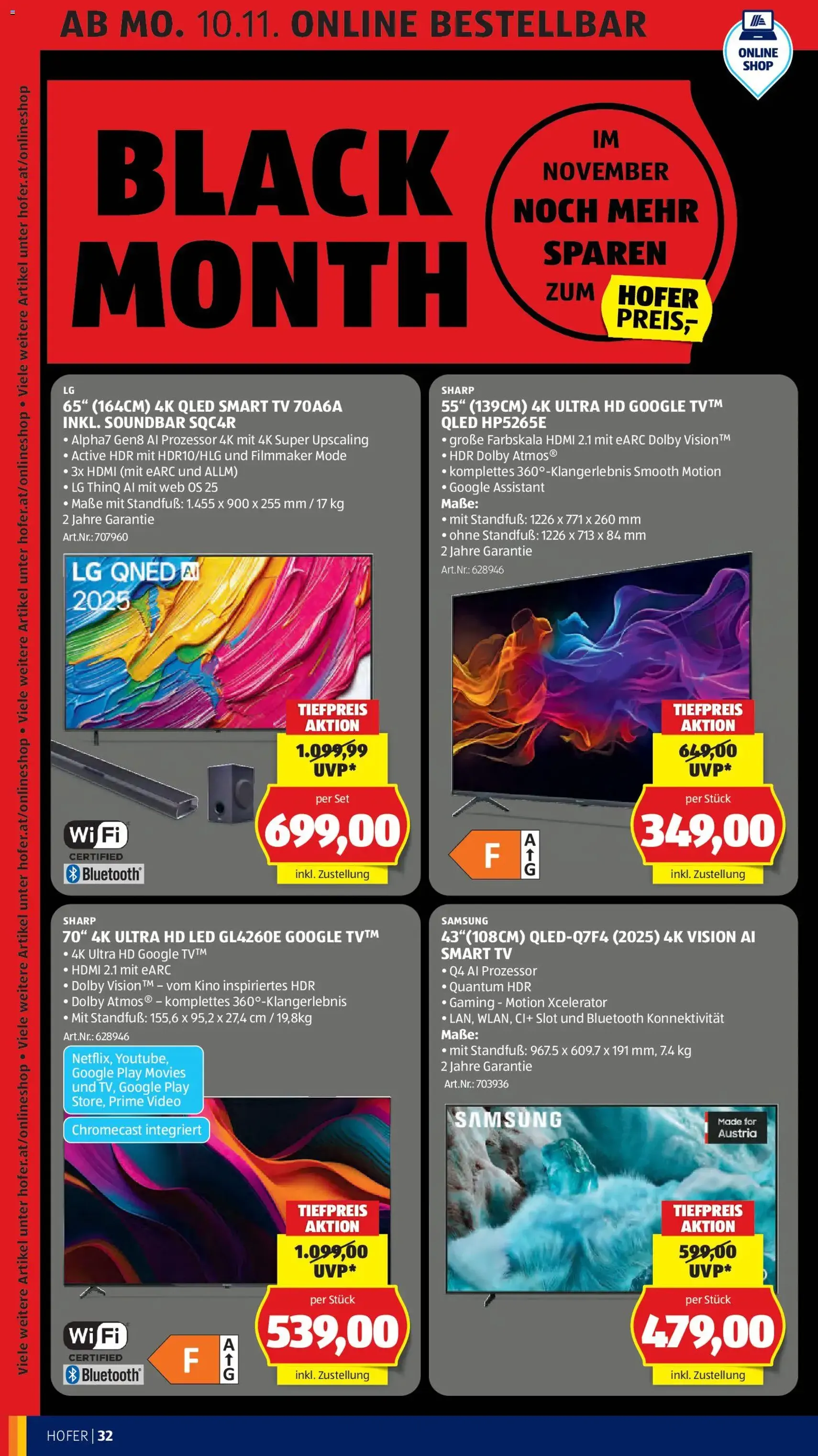 Hofer - Black Friday - Gültiger Prospekt ab 07.11.2025, Seite 38 von insgesamt 55