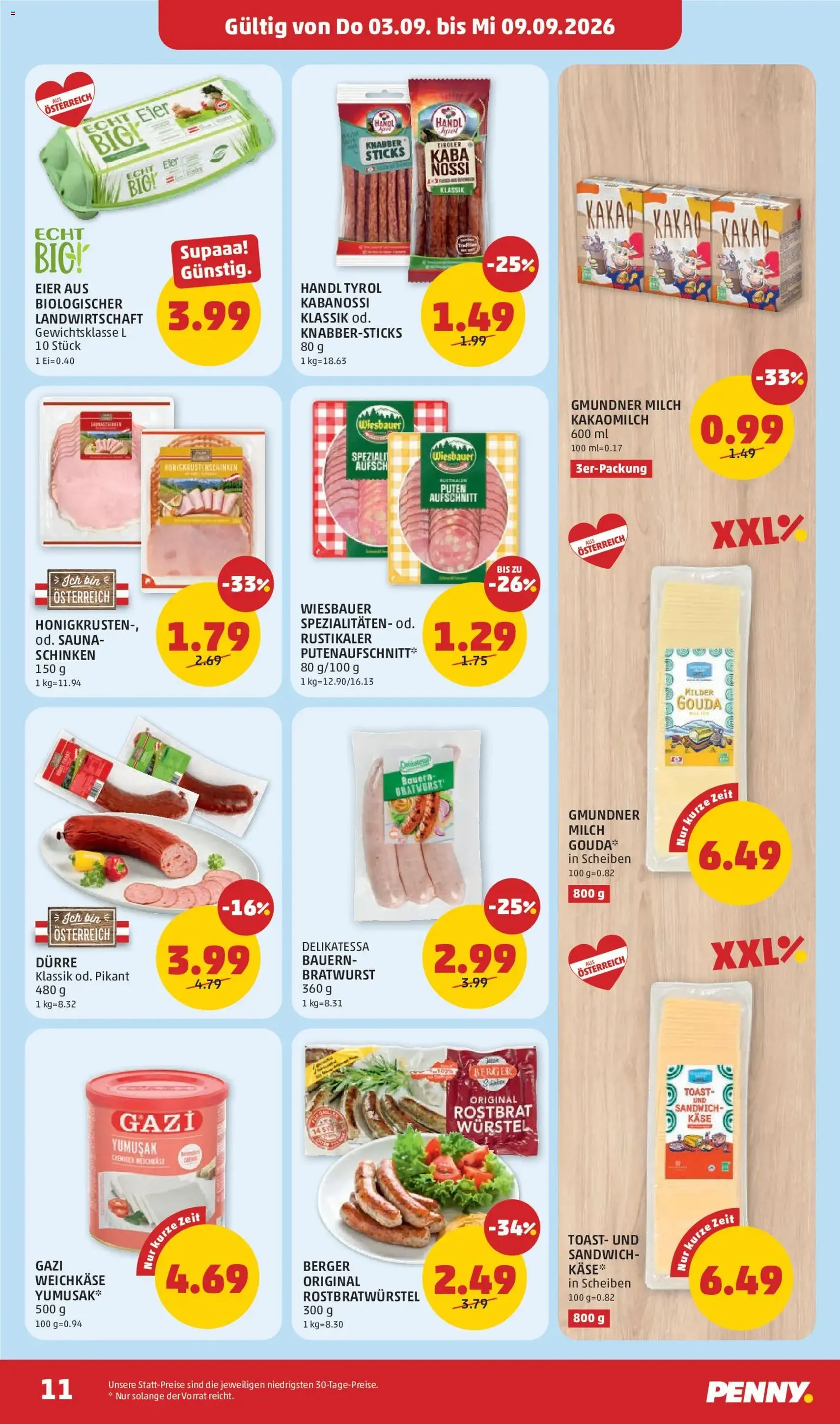 Penny Markt Flugblatt - Gültiger Prospekt ab 03.09.2026, Seite 11 von insgesamt 32