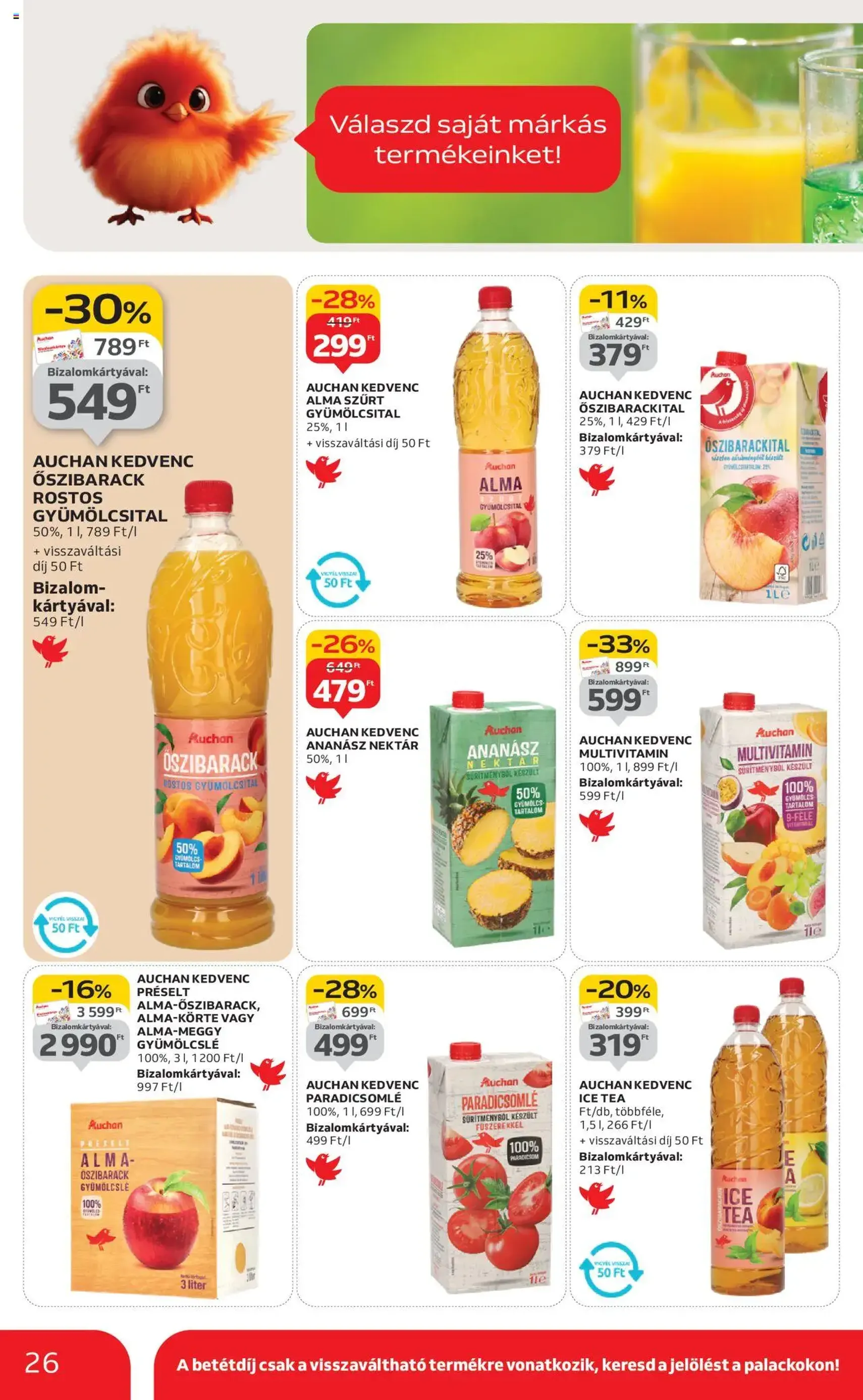 Auchan Akciós újság - 2025.10.24. érvényes szórólap 26 oldal 52 oldalból Auchan Akciós újság - 2025.10.24. érvényes szórólap 26 oldal 52 oldalból