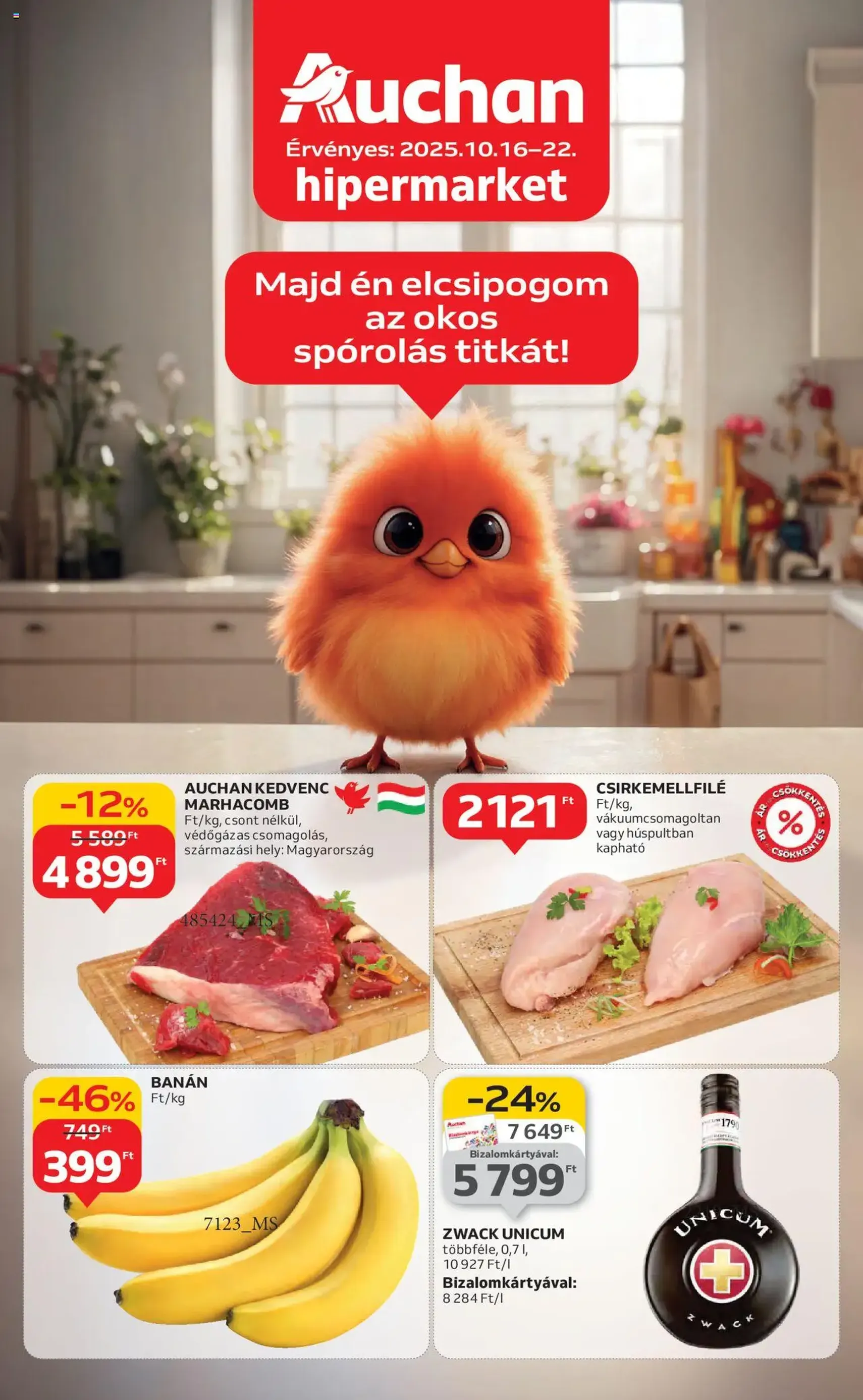 Auchan Akciós újság - 2025.10.16. érvényes szórólap 1 oldal 54 oldalból Auchan Akciós újság - 2025.10.16. érvényes szórólap 1 oldal 54 oldalból