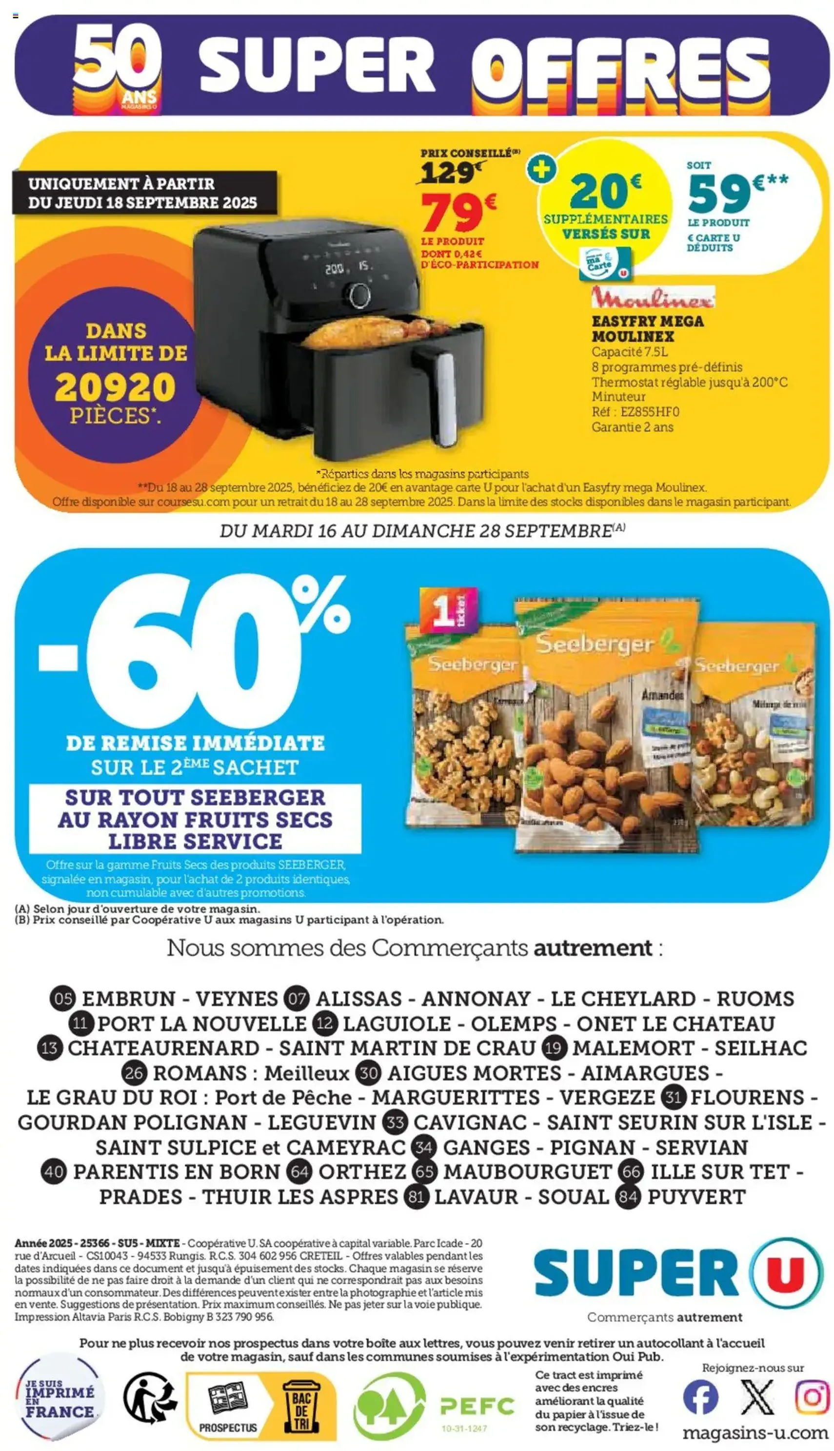 Super U catalogue - brochure valable à partir du 16/09/2025, page 48 sur 48 Super U catalogue - brochure valable à partir du 16/09/2025, page 48 sur 48