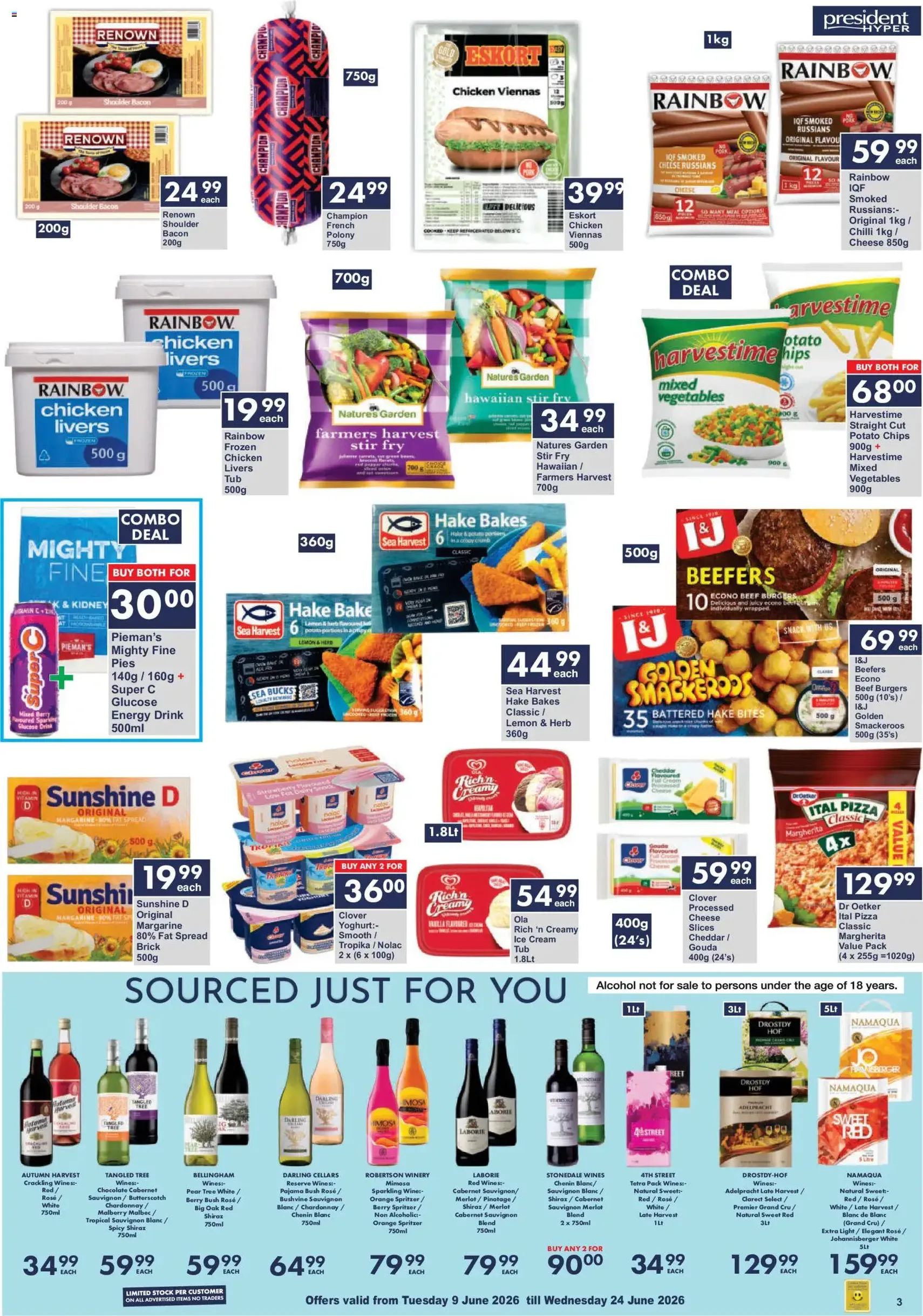 President Hyper Specials - valid flyer from 09/06/2026, page 3 of 9