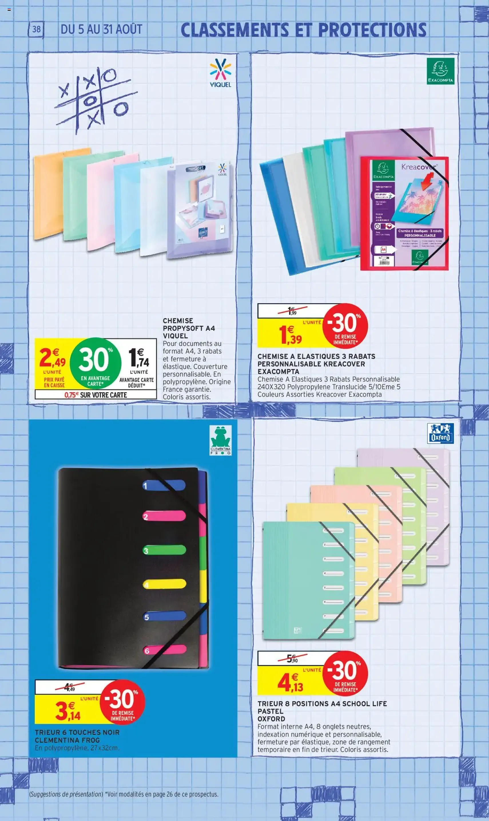 Intermarché - 70% en avantage carte sur une sélection rentrée des classes - brochure valable à partir du 05/08/2025, page 38 sur 60 Intermarché - 70% en avantage carte sur une sélection rentrée des classes - brochure valable à partir du 05/08/2025, page 38 sur 60
