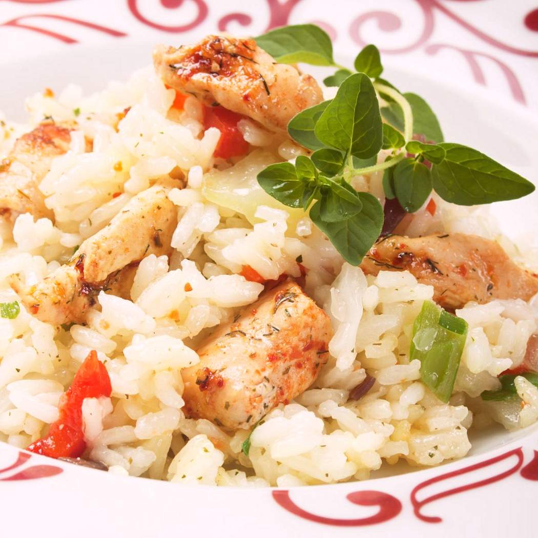 Mięsne risotto