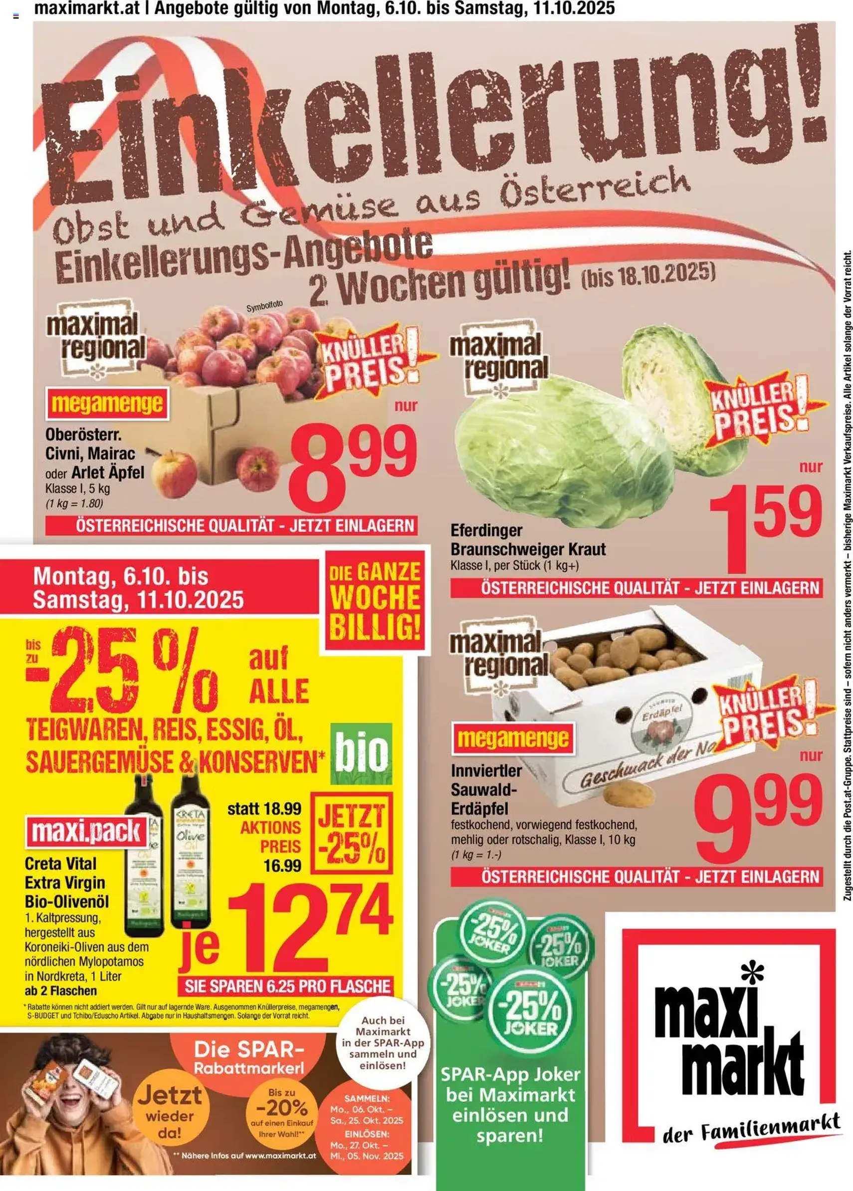 Maximarkt Flugblatt - Gültiger Prospekt ab 06.10.2025, Seite 1 von insgesamt 28