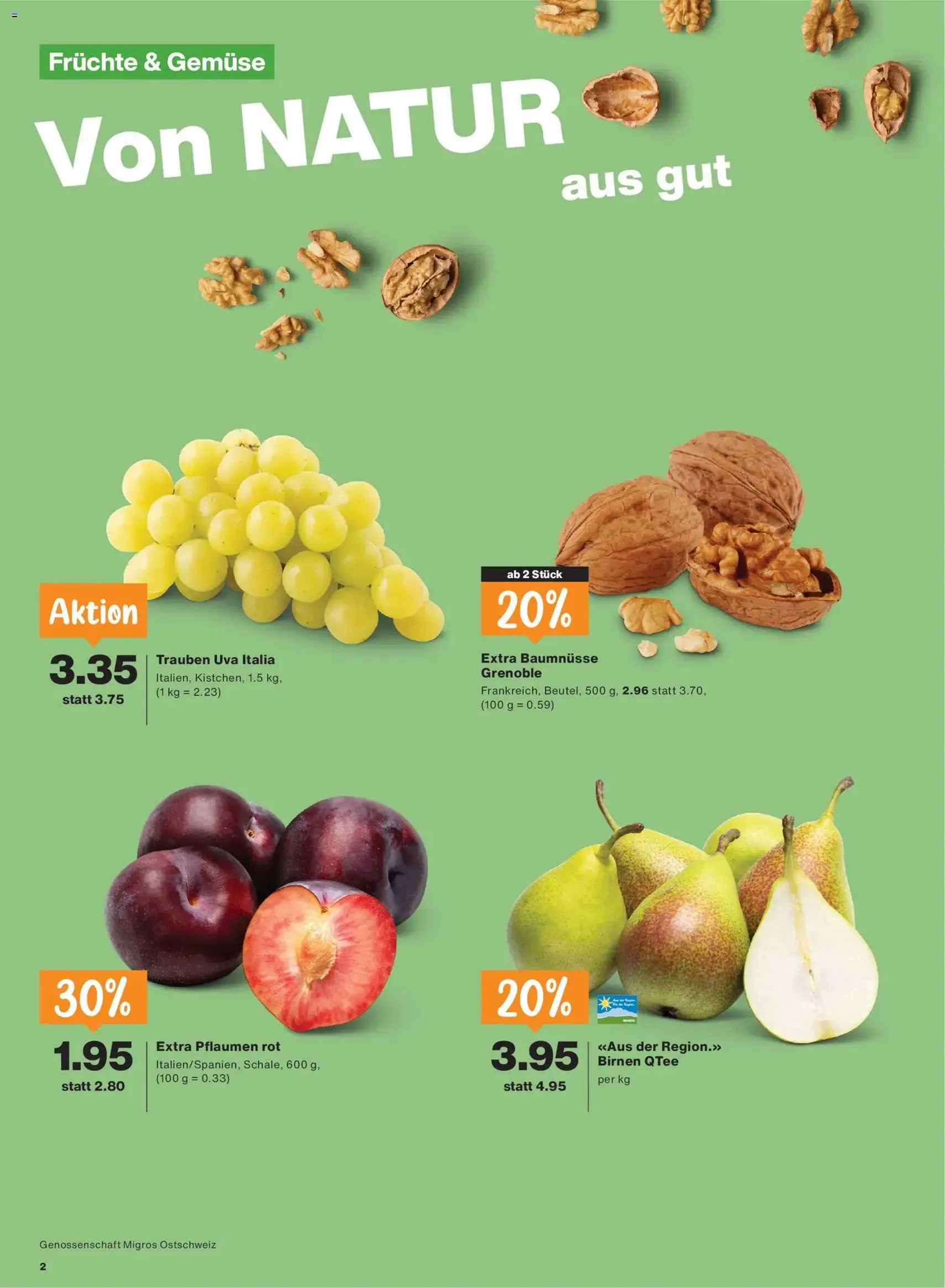 Migros aktionen - Gültiger Prospekt ab 01.10.2026, Seite 2 von insgesamt 24