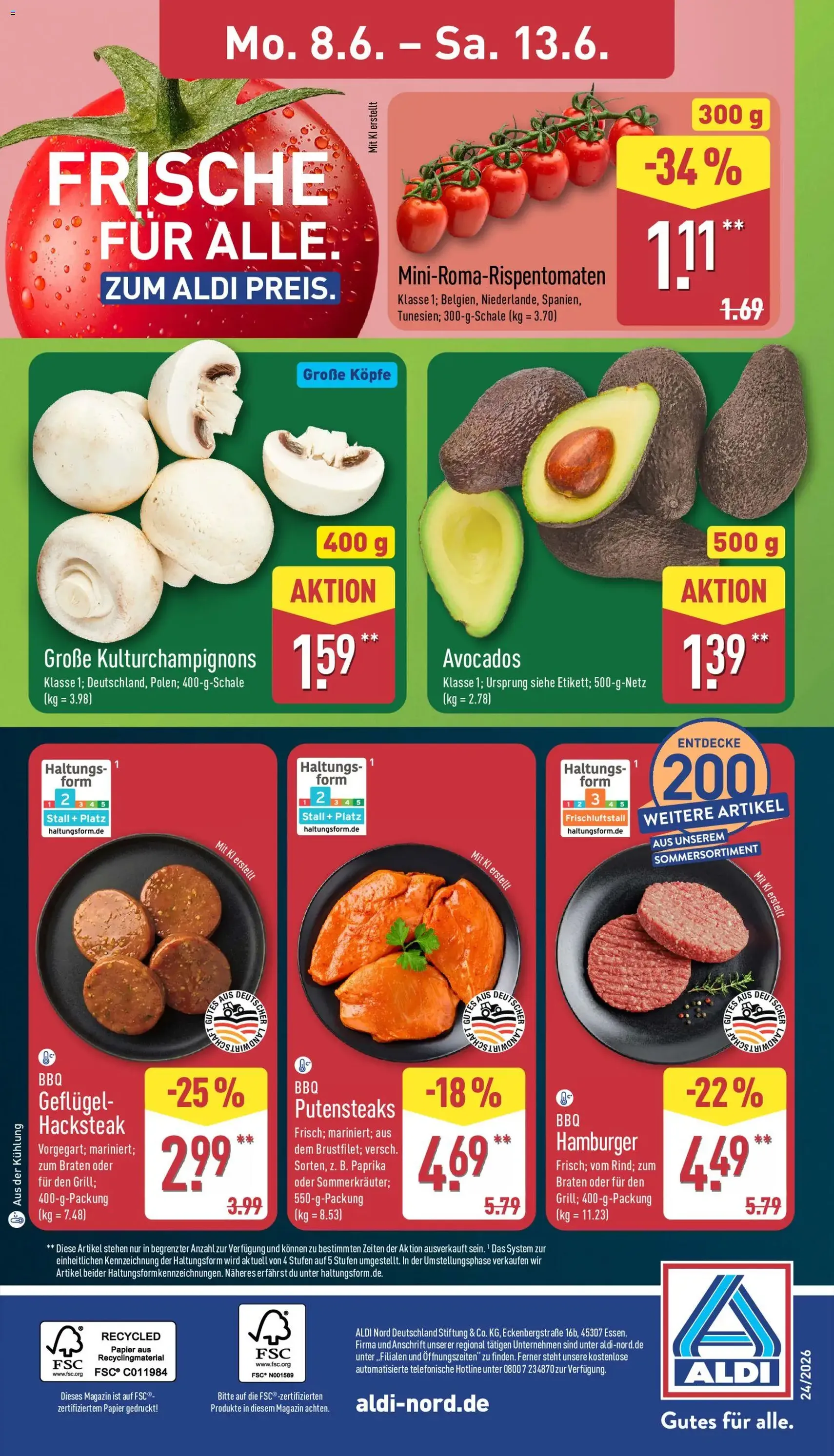 Aldi Prospekt - Gültiger Prospekt ab 08.06.2026, Seite 4 von insgesamt 39