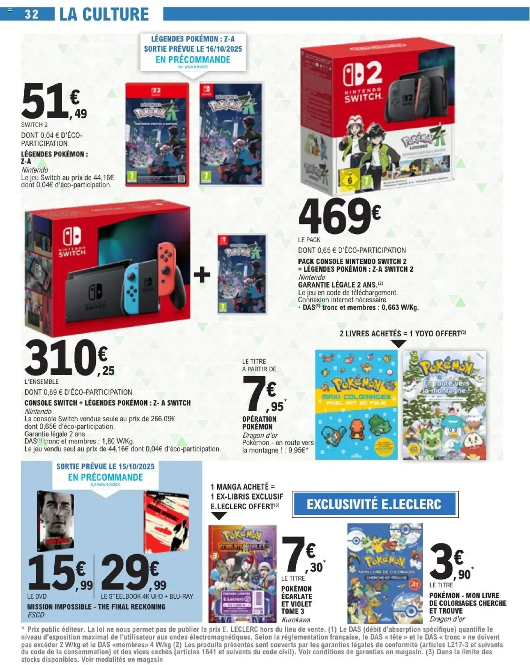 E.Leclerc catalogue semaine 42 - brochure valable à partir du 14/10/2025, page 32 sur 36