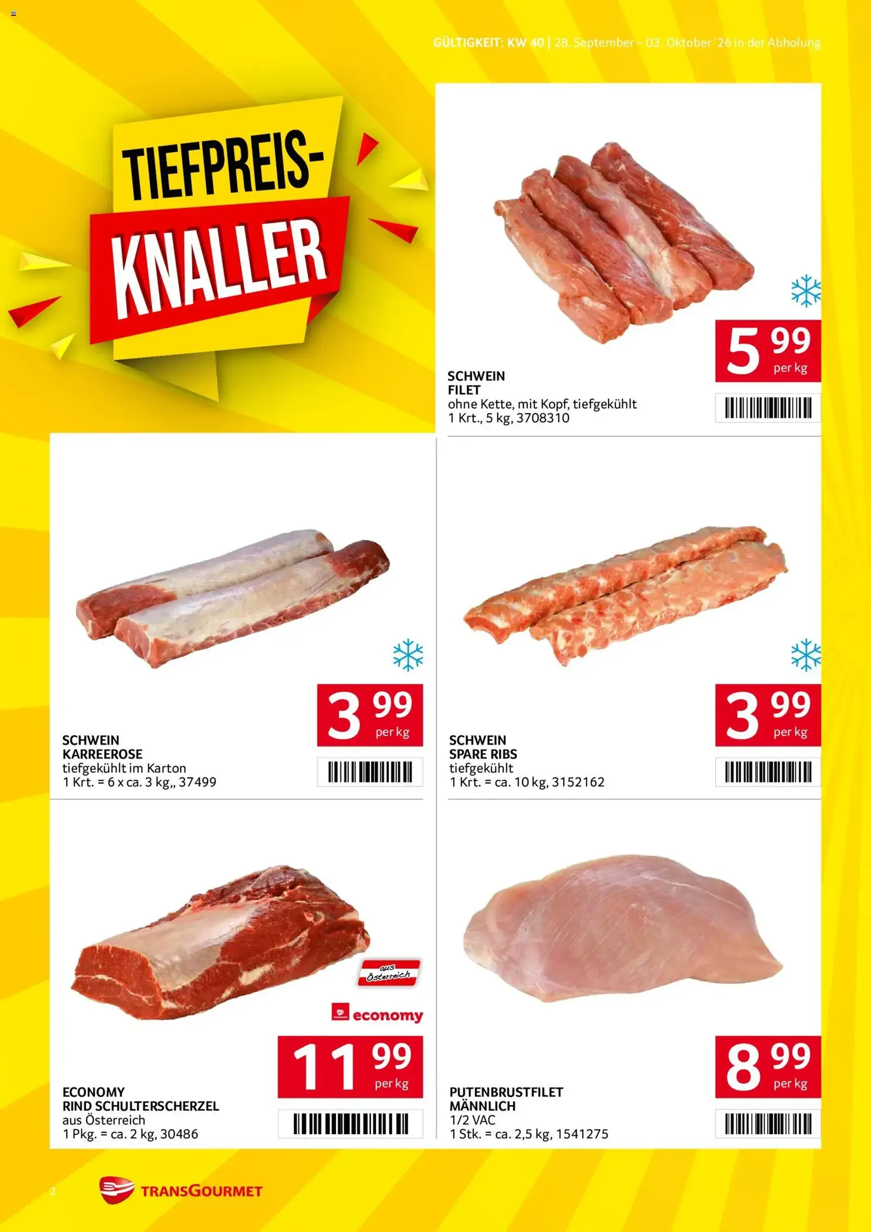 Transgourmet Flugblatt - Gültiger Prospekt ab 28.09.2026, Seite 2 von insgesamt 28