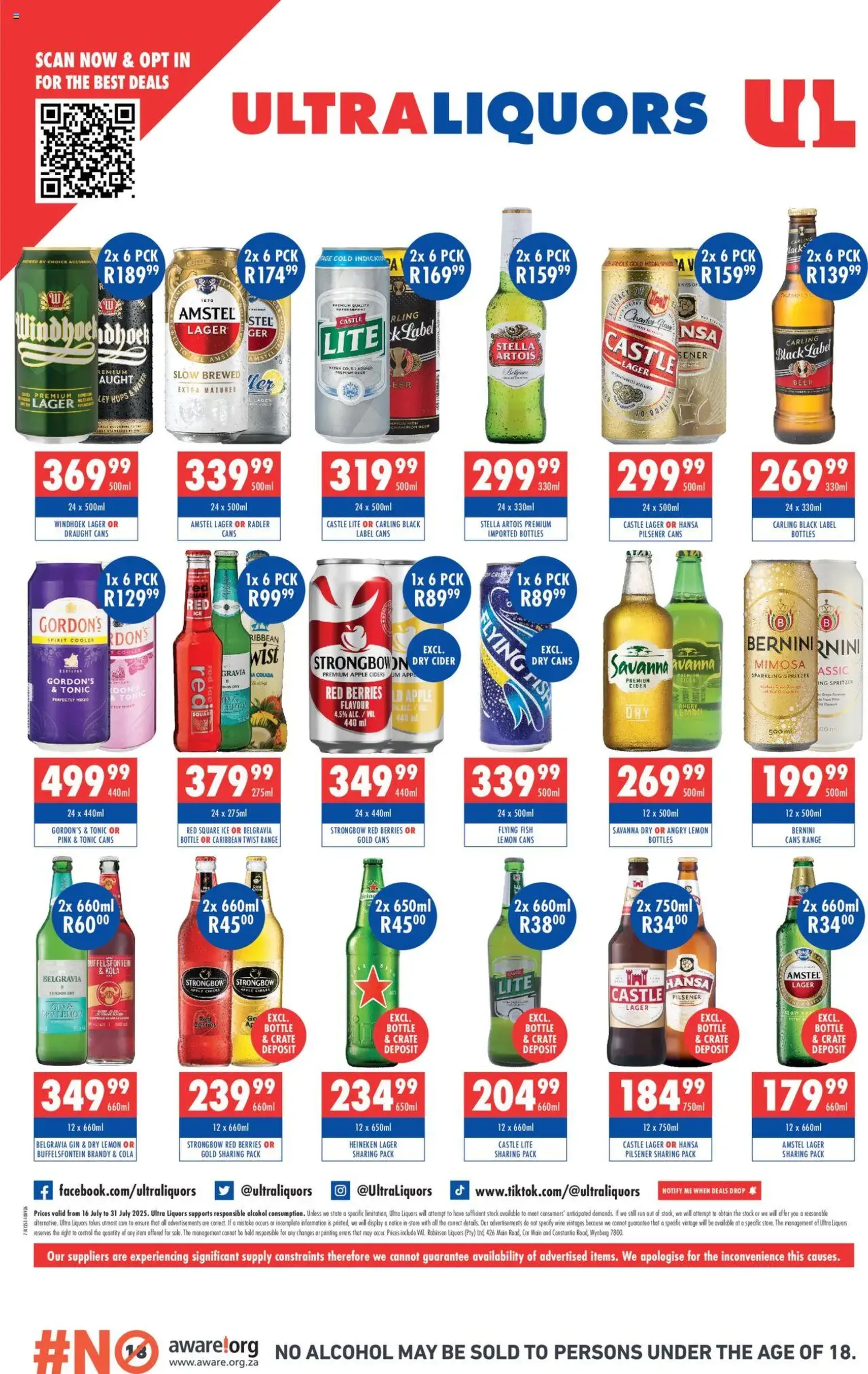 Ultra Liquors Specials - valid flyer from 16/07/2025, page 4 of 4