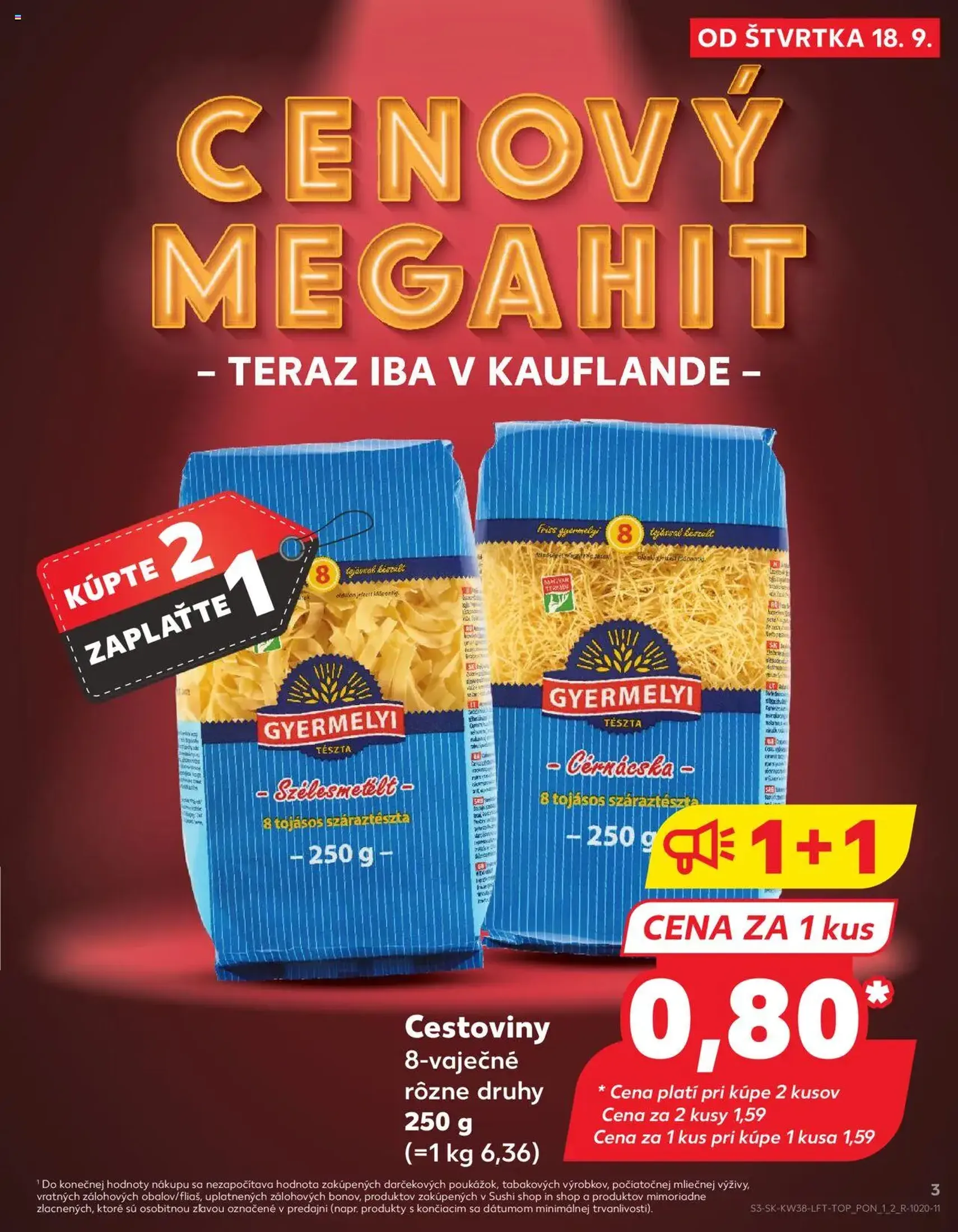 Kaufland SK Bratislava-Devínska Nová Ves - 2025.09.18. érvényes szórólap 3 oldal 76 oldalból
