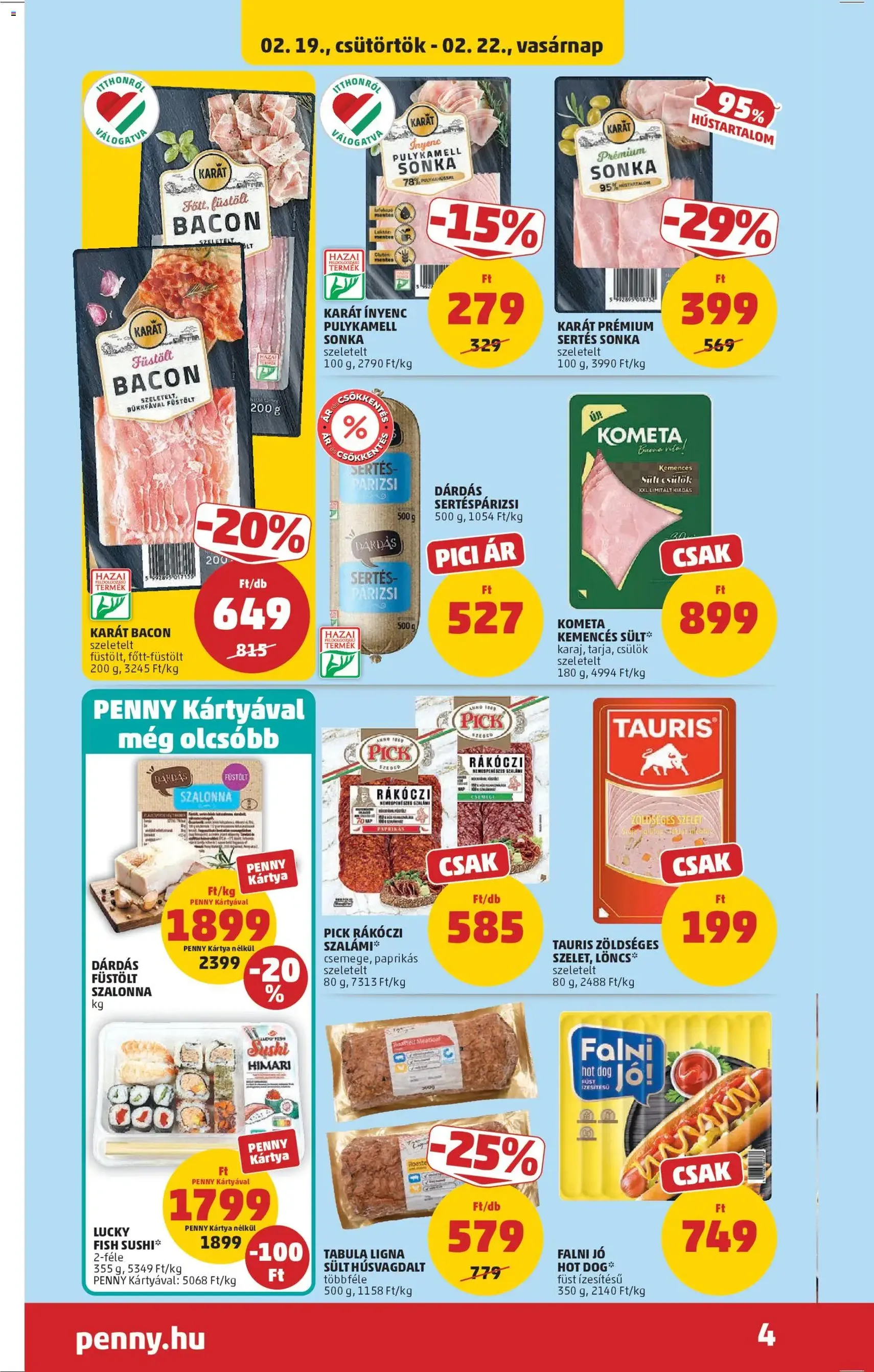 PENNY Akciós újság - 2026.02.19. érvényes szórólap 4 oldal 38 oldalból