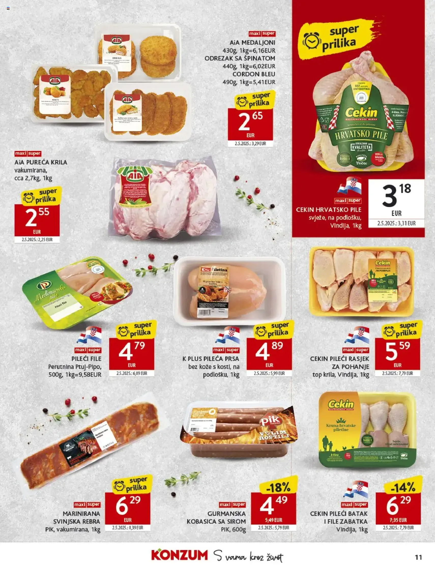 Konzum HR Akciós újság - 2025.07.23. érvényes szórólap 11 oldal 40 oldalból Konzum HR Akciós újság - 2025.07.23. érvényes szórólap 11 oldal 40 oldalból