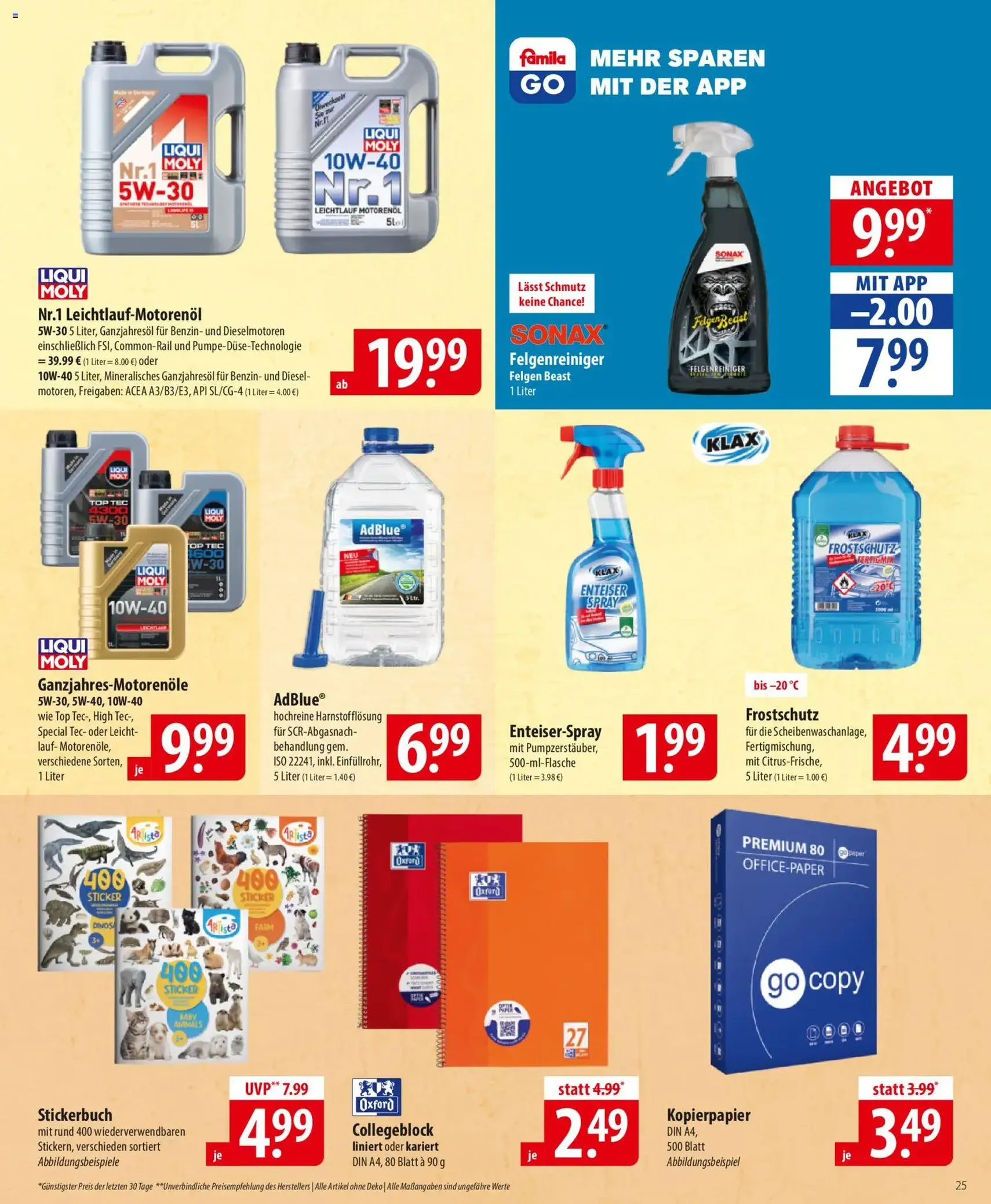 Famila Prospekt - Gültiger Prospekt ab 09.02.2026, Seite 25 von insgesamt 28