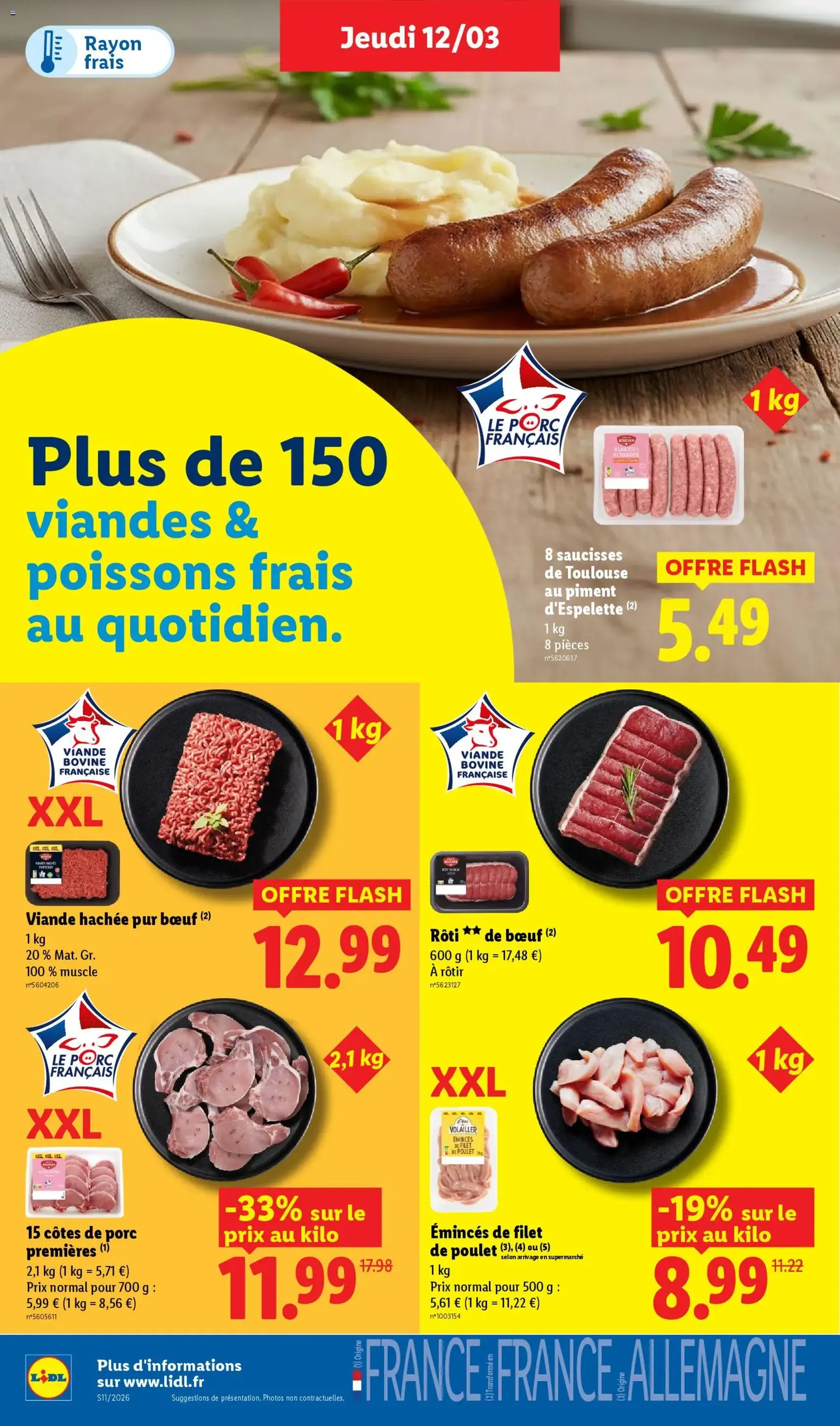 LIDL catalogue semaine 11 - brochure valable à partir du 12/03/2026, page 6 sur 71