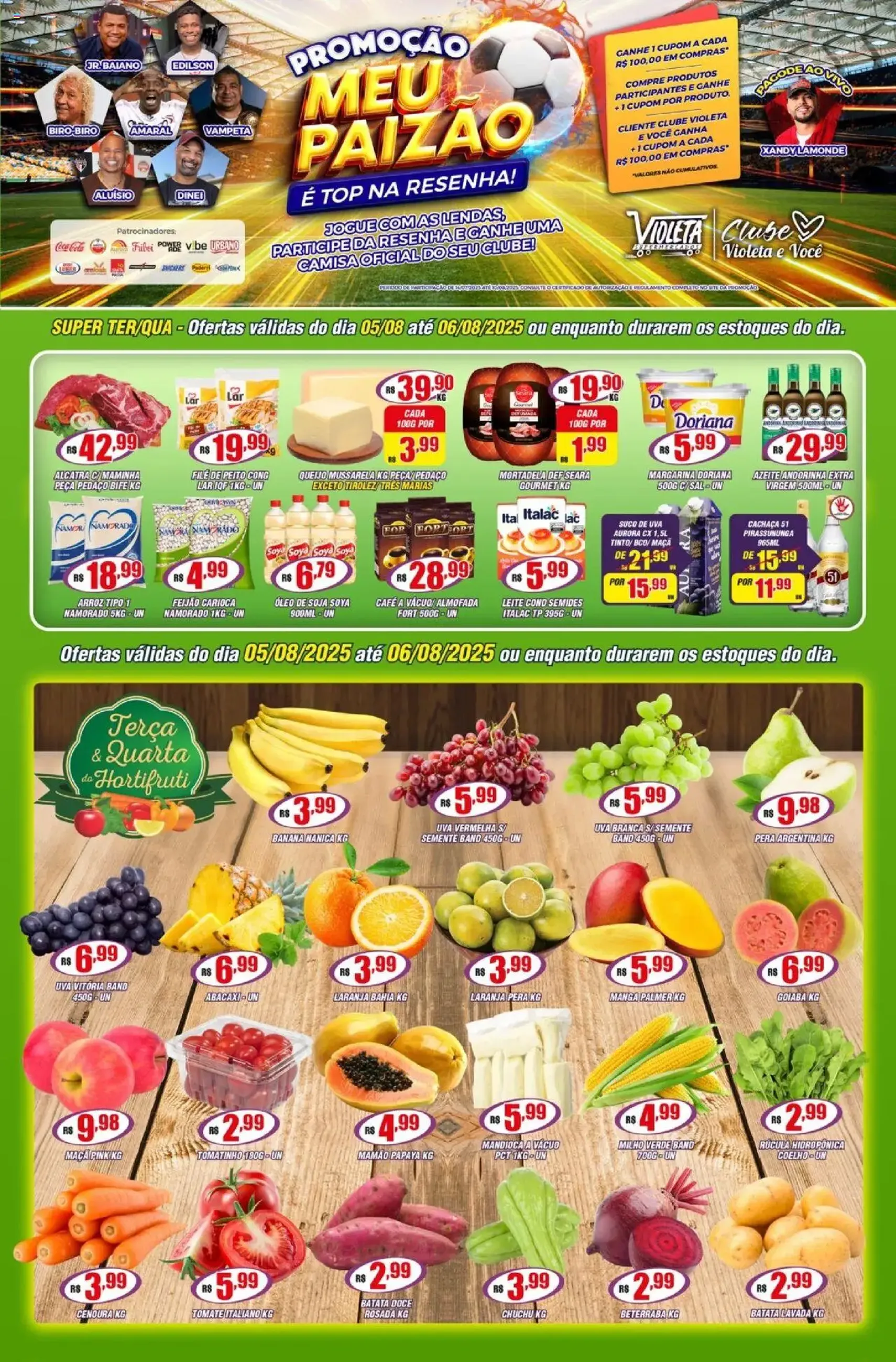 Violeta Supermercados - Ofertas da semana - folheto válido a partir de 05/08/2025 página 1 de 4