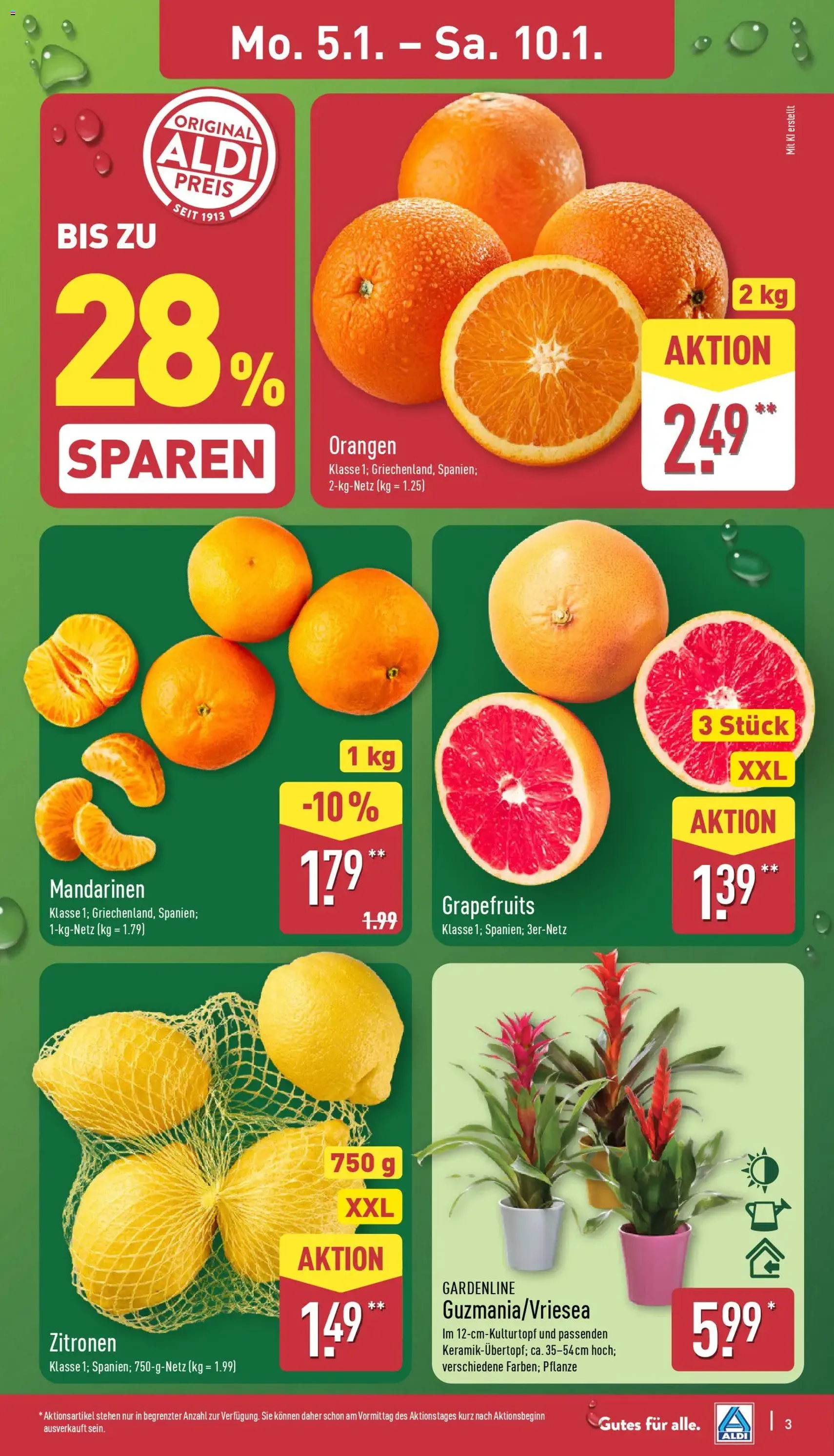 Aldi Prospekt - Gültiger Prospekt ab 05.01.2026, Seite 3 von insgesamt 38