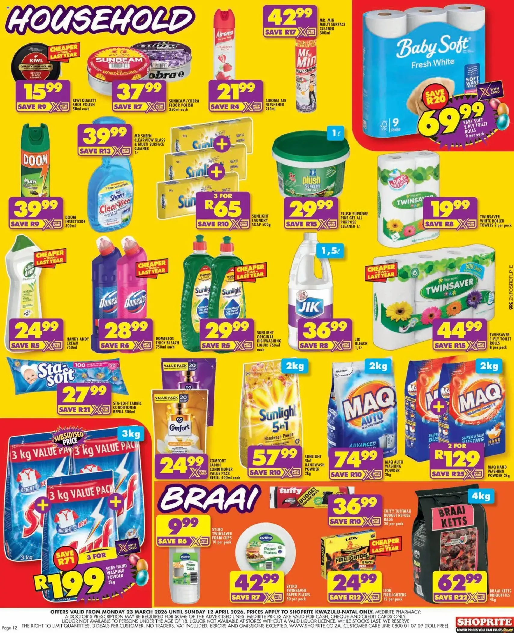 Shoprite Specials - valid flyer from 23/03/2026, page 12 of 12