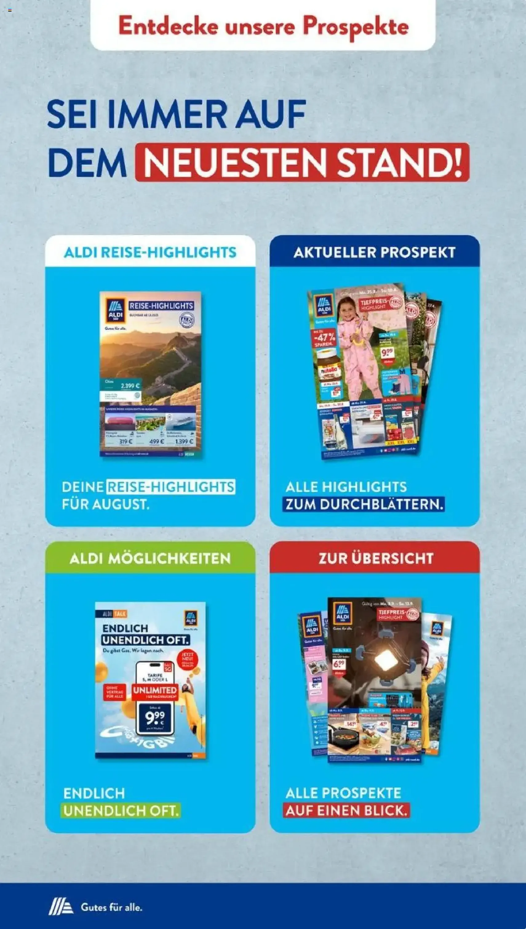 Aldi Süd Prospekt - Gültiger Prospekt ab 01.09.2025, Seite 45 von insgesamt 45 Aldi Süd Prospekt - Gültiger Prospekt ab 01.09.2025, Seite 45 von insgesamt 45