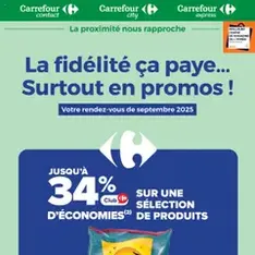 Carrefour contact catalogue - Prévisualisation du catalogue valable à partir du 01/09/2025