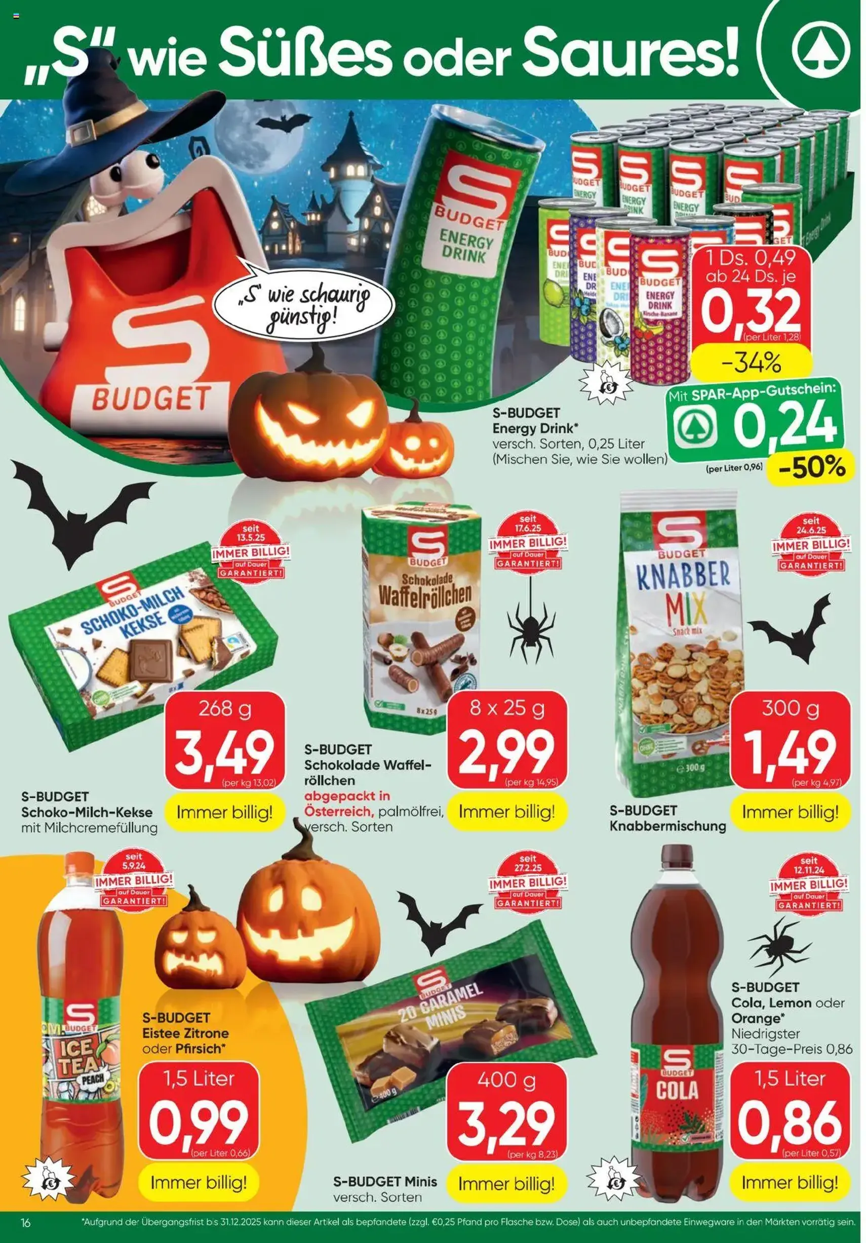 Spar Flugblatt - Gültiger Prospekt ab 09.10.2025, Seite 16 von insgesamt 24