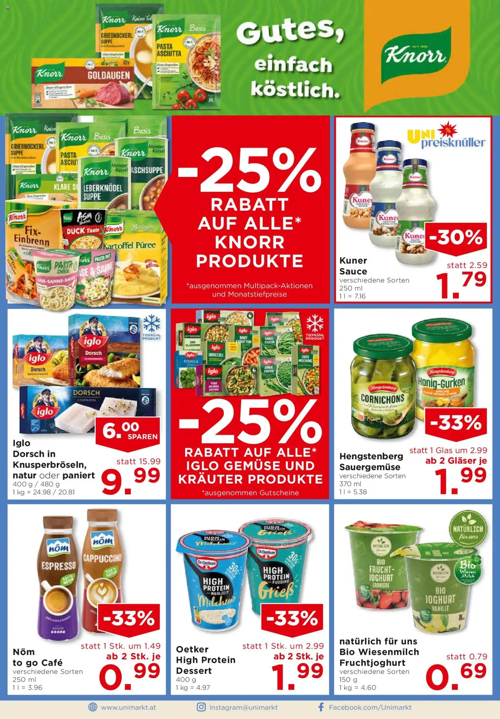 Unimarkt Flugblatt - Gültiger Prospekt ab 29.10.2025, Seite 8 von insgesamt 16 Unimarkt Flugblatt - Gültiger Prospekt ab 29.10.2025, Seite 8 von insgesamt 16