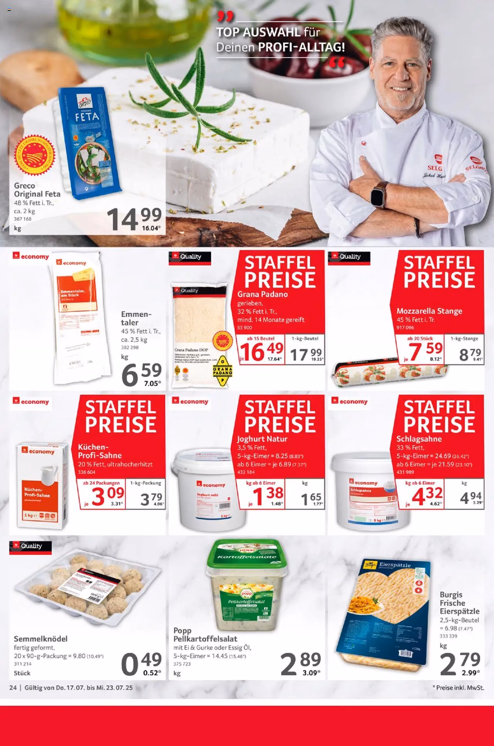 Selgros Prospekt - Gültiger Prospekt ab 17.07.2025, Seite 24 von insgesamt 28 Selgros Prospekt - Gültiger Prospekt ab 17.07.2025, Seite 24 von insgesamt 28