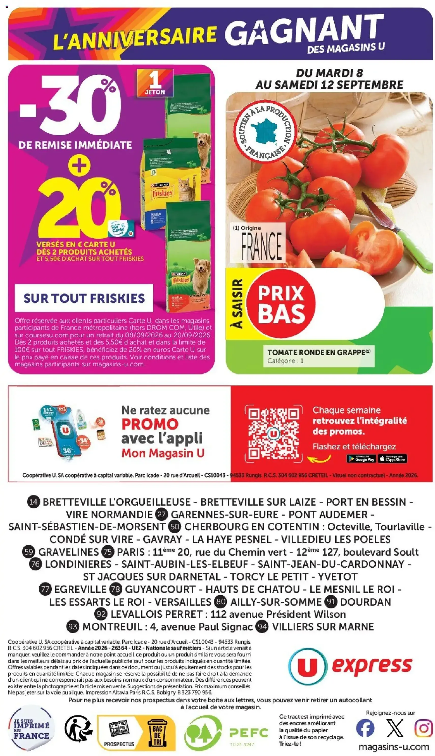 U Express catalogue - brochure valable à partir du 08/09/2026, page 20 sur 20