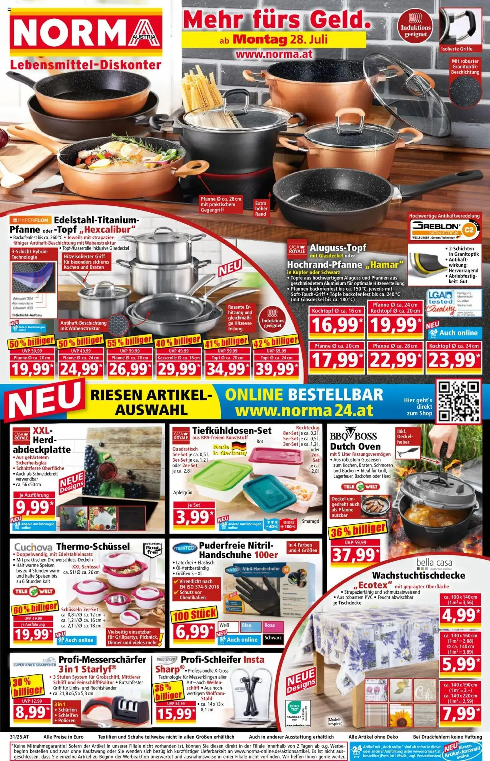 Norma Flugblatt - Gültiger Prospekt ab 28.07.2025, Seite 1 von insgesamt 18 Norma Flugblatt - Gültiger Prospekt ab 28.07.2025, Seite 1 von insgesamt 18