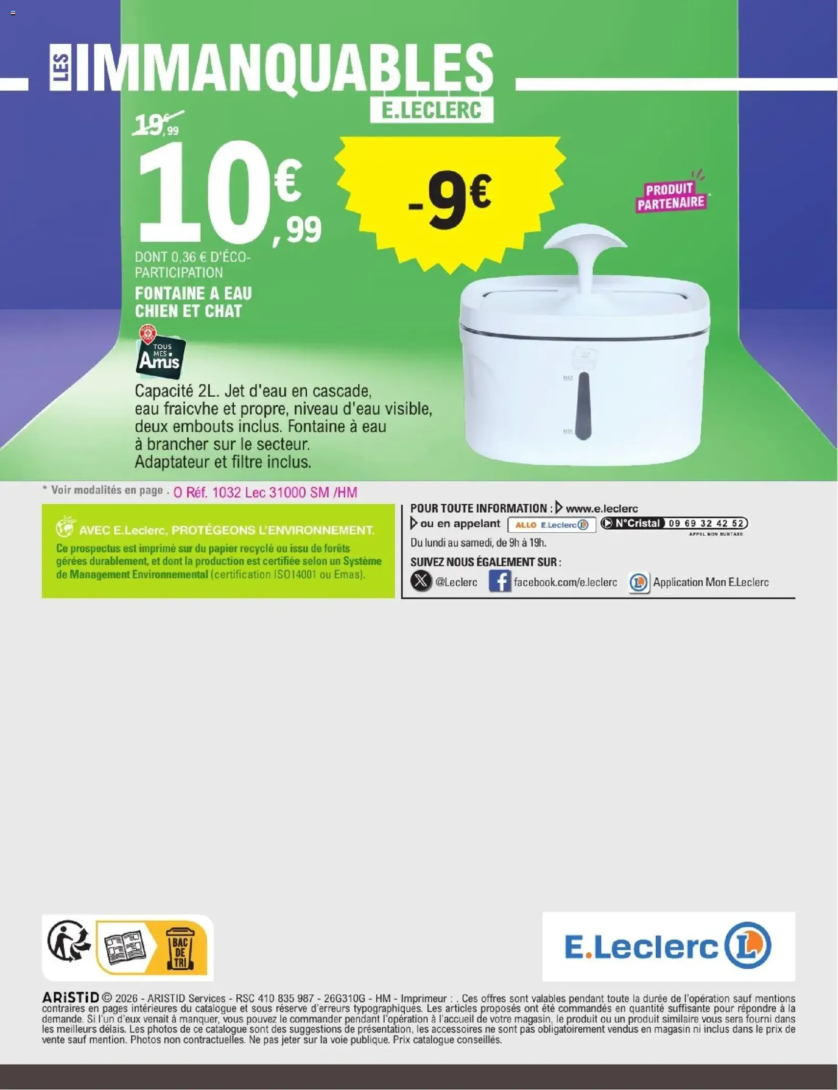 E.Leclerc catalogue - brochure valable à partir du 27/10/2026, page 57 sur 58