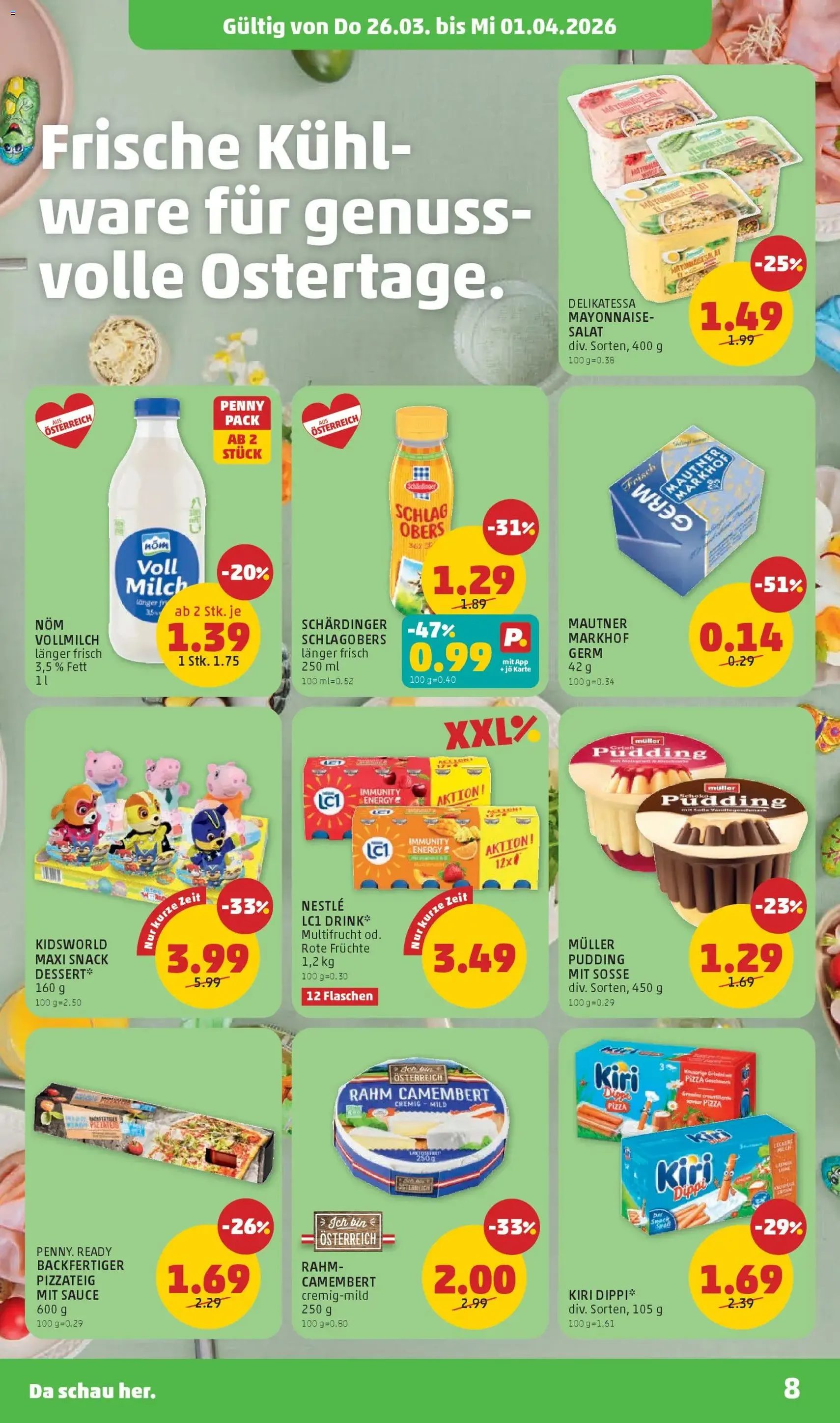 Penny Markt - Flugblatt - Gültiger Prospekt ab 26.03.2026, Seite 8 von insgesamt 32