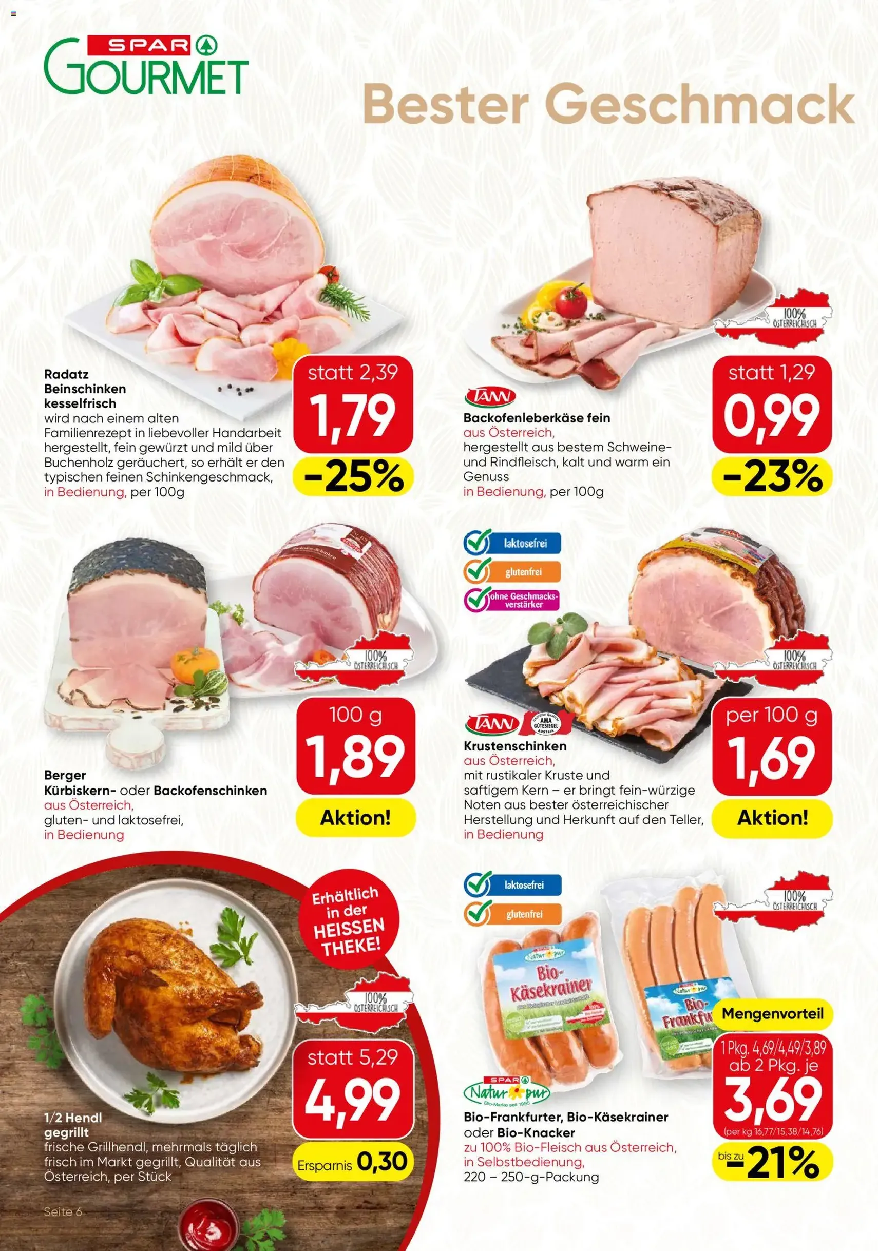 SPAR Gourmet Flugblatt - Gültiger Prospekt ab 10.09.2026, Seite 6 von insgesamt 12