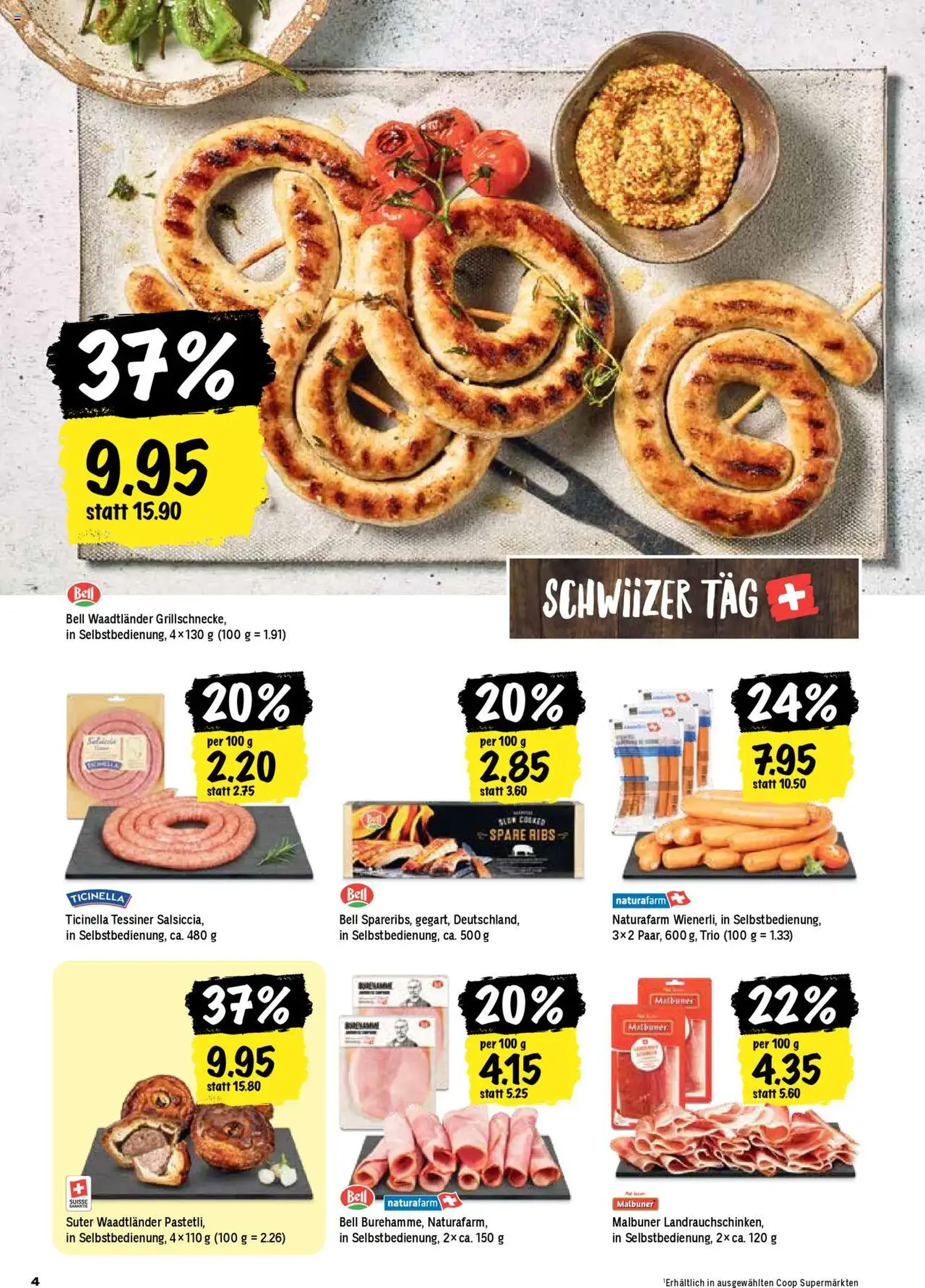 Coop Aktionen - Gültiger Prospekt ab 31.07.2025, Seite 4 von insgesamt 24 Coop Aktionen - Gültiger Prospekt ab 31.07.2025, Seite 4 von insgesamt 24